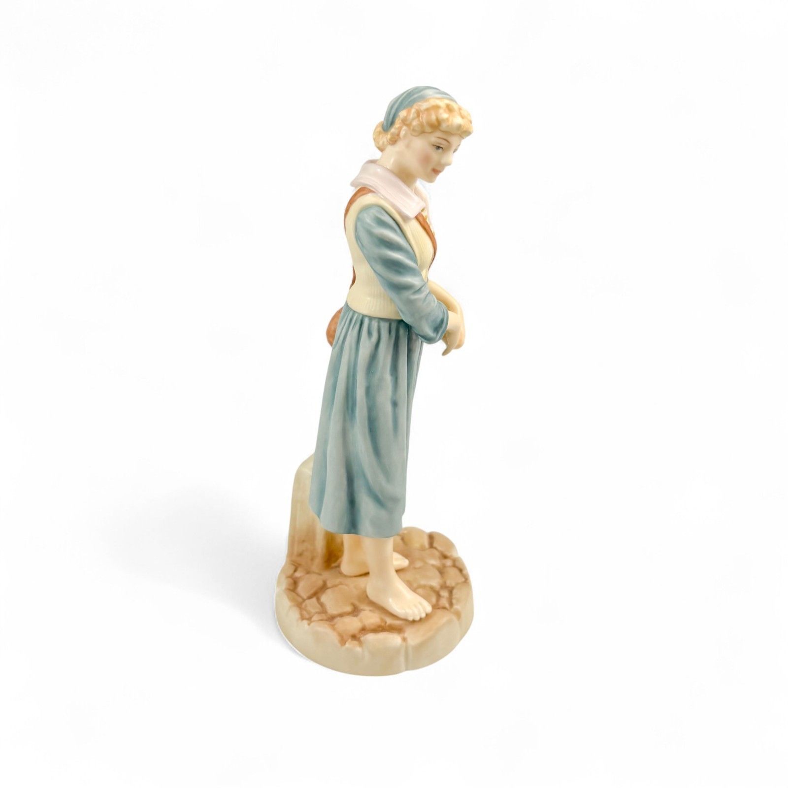 Royal Worcester French Fishergirl Porcelain Figurine By James Hadley Gladley photo 105.0
