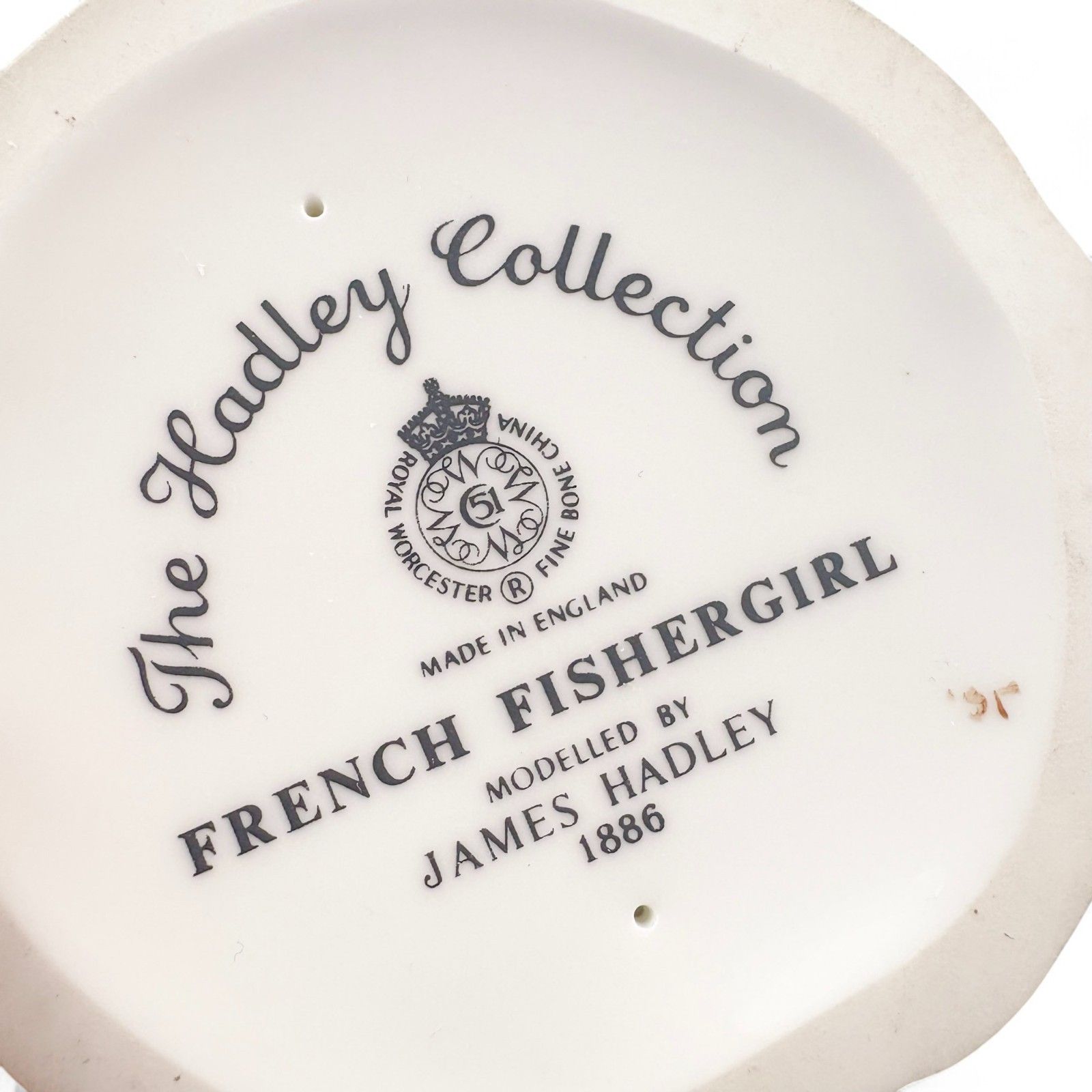 Royal Worcester French Fishergirl Porcelain Figurine By James Hadley Gladley photo buy