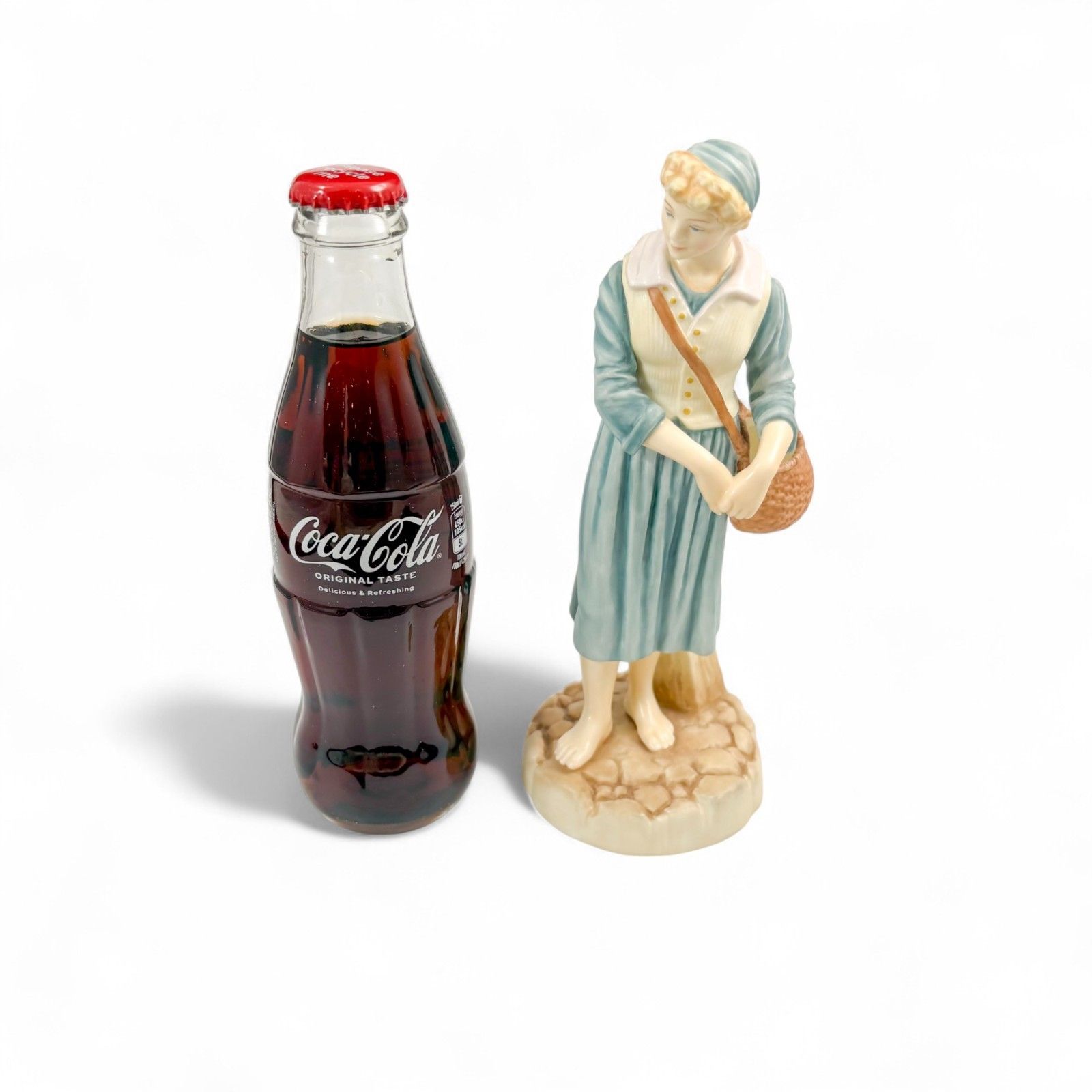 photo for sale Royal Worcester French Fishergirl Porcelain Figurine By James Hadley Gladley