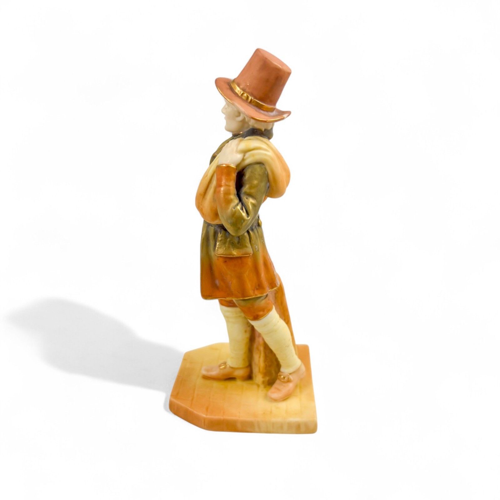Victorian Royal Worcester Porcelain Country Gentleman Figure James Hadley 1896 photo for sale