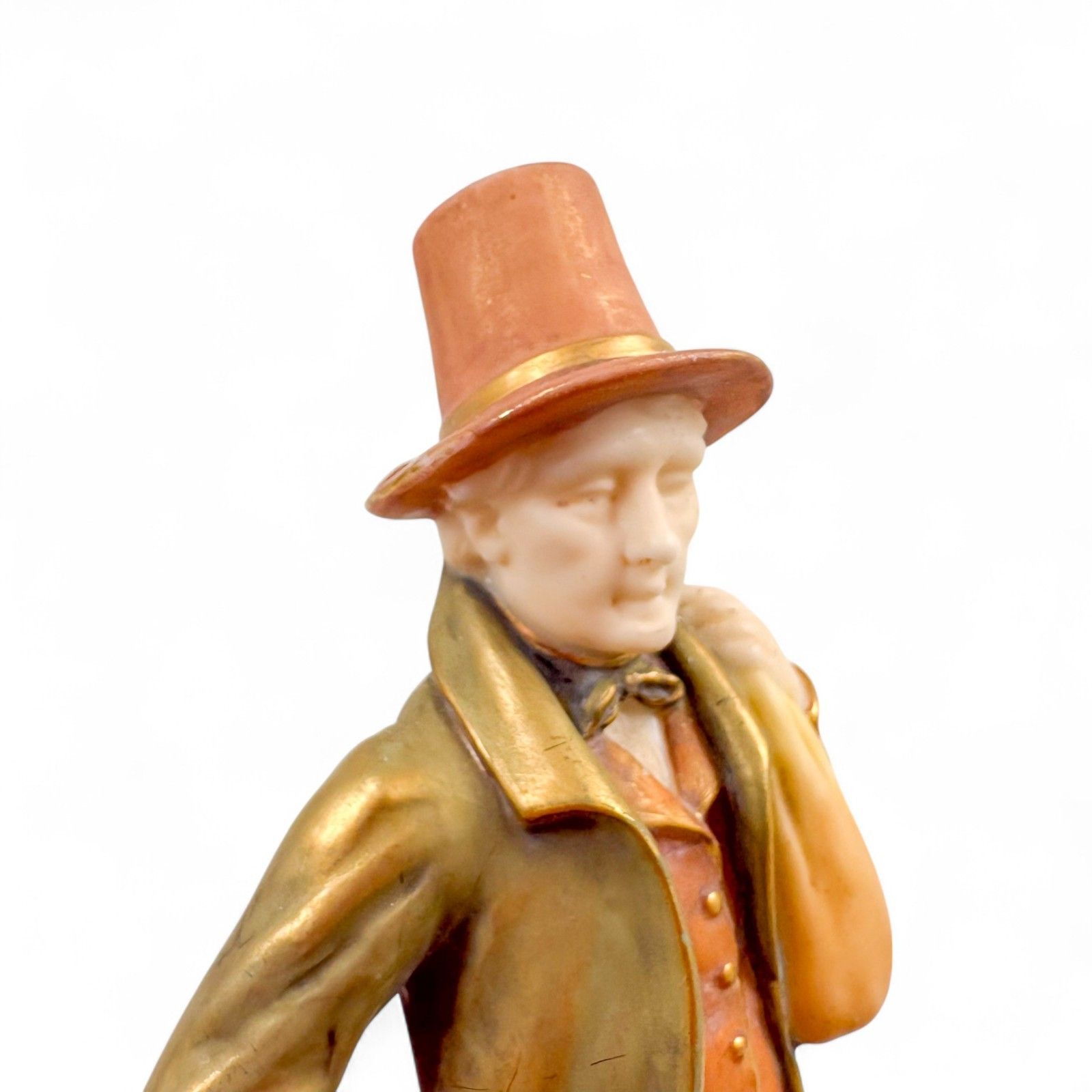 photo furniture Victorian Royal Worcester Porcelain Country Gentleman Figure James Hadley 1896