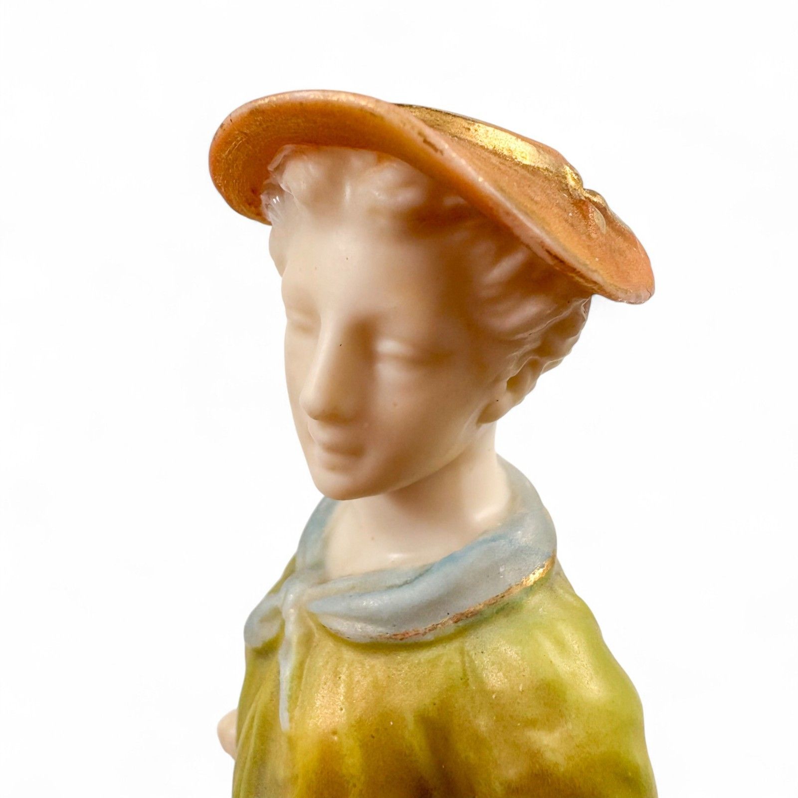 photo furniture Victorian Royal Worcester Porcelain Figurine James Hadley, Rustic Girl, 1774