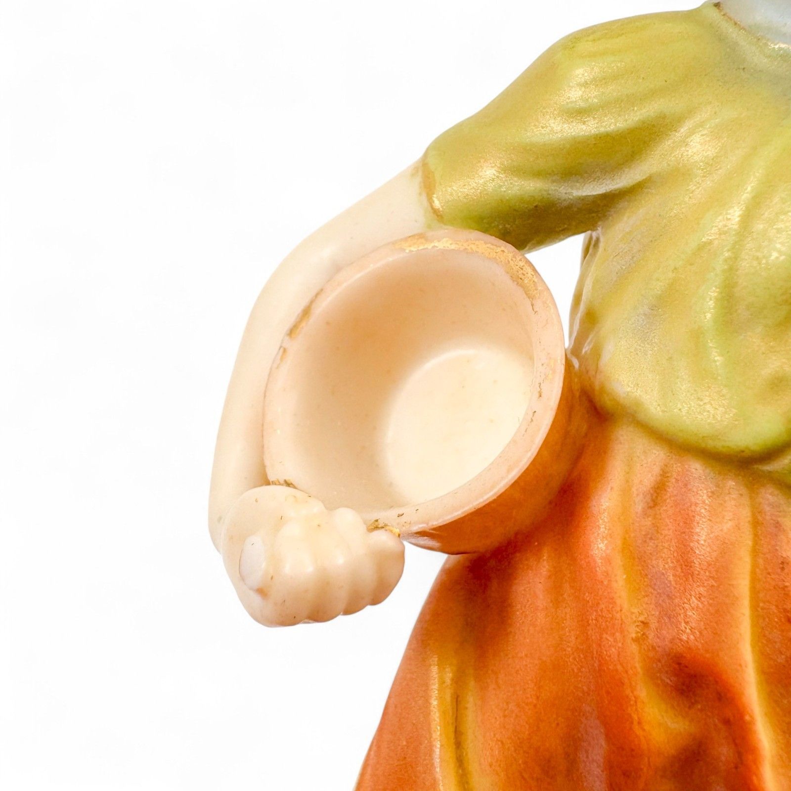 Home Decor Victorian Royal Worcester Porcelain Figurine James Hadley, Rustic Girl, 1774 photo