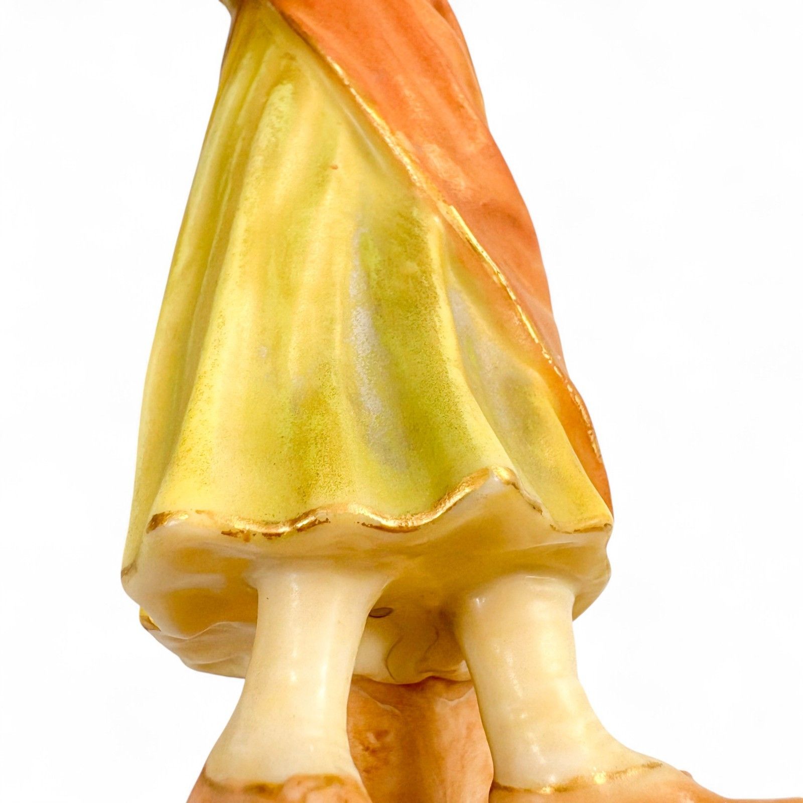 310.0 Victorian Royal Worcester Porcelain Figurine James Hadley, Rustic Girl, 1774 photo