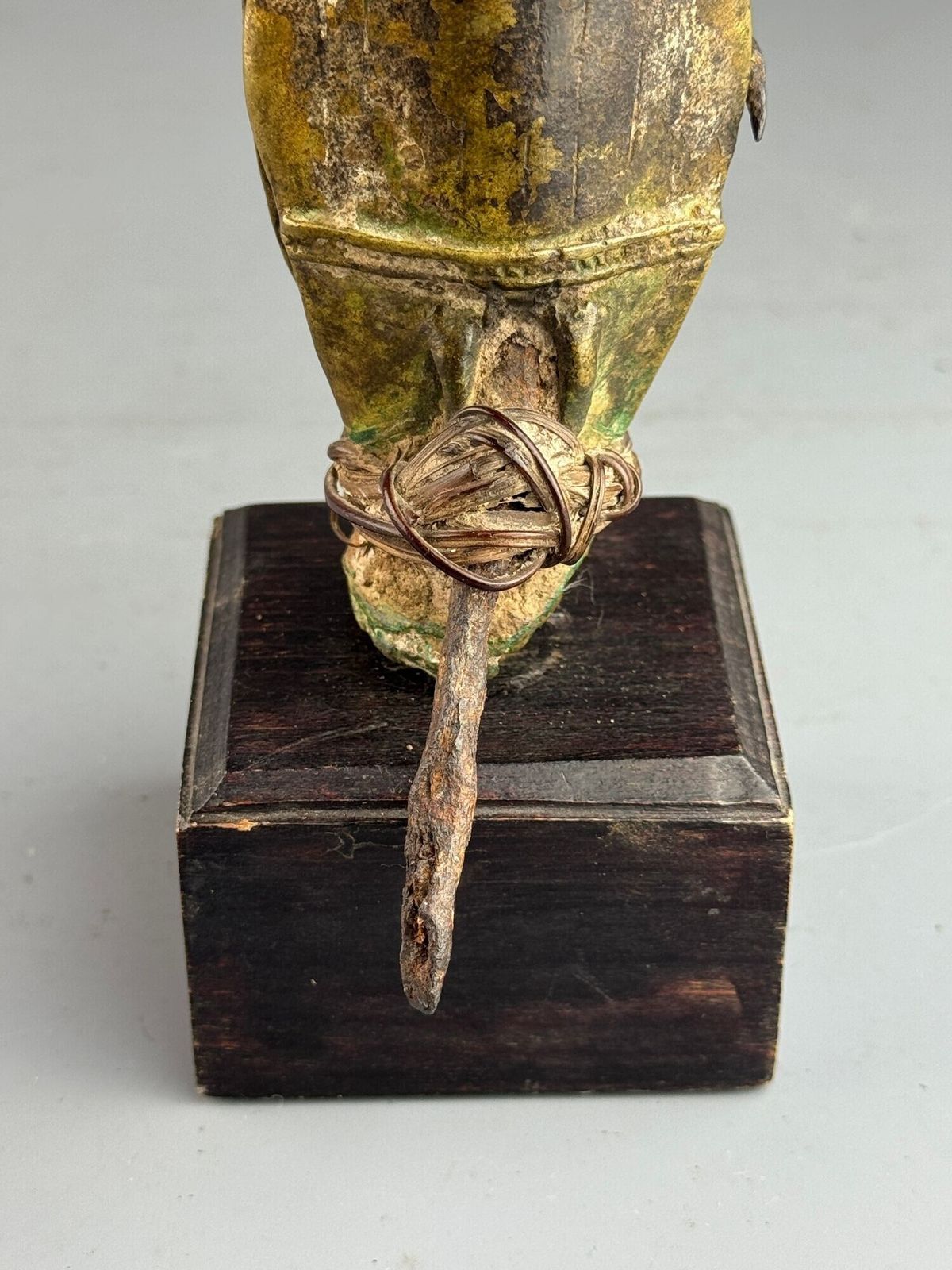 West African Yoruba Ogboni Edan Bronze Janus Figure, 19th Century photo 495.0
