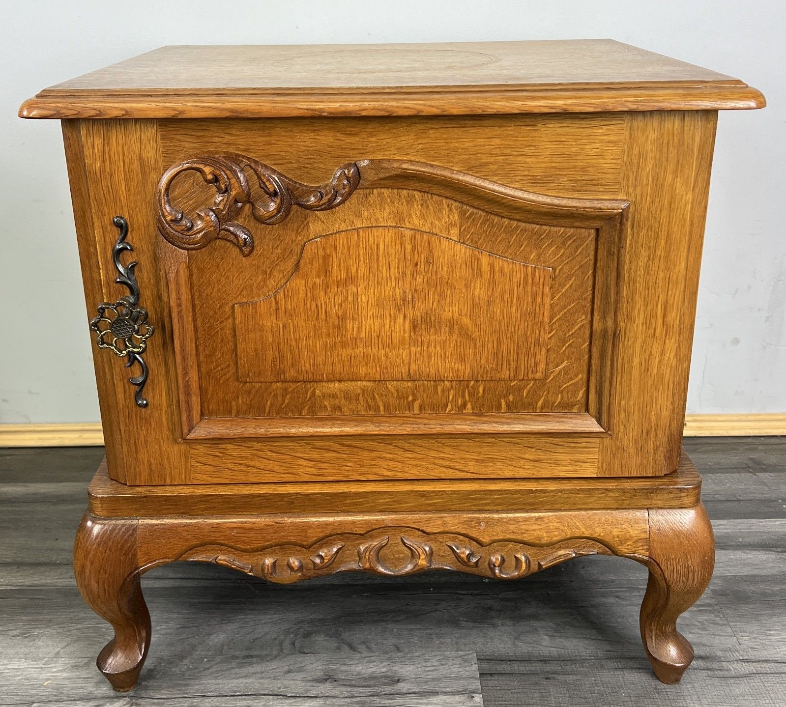 Pair Of Bedside Tables Vintage French Louis XVI Nightstands Cabinets Lot 4793 photo furniture