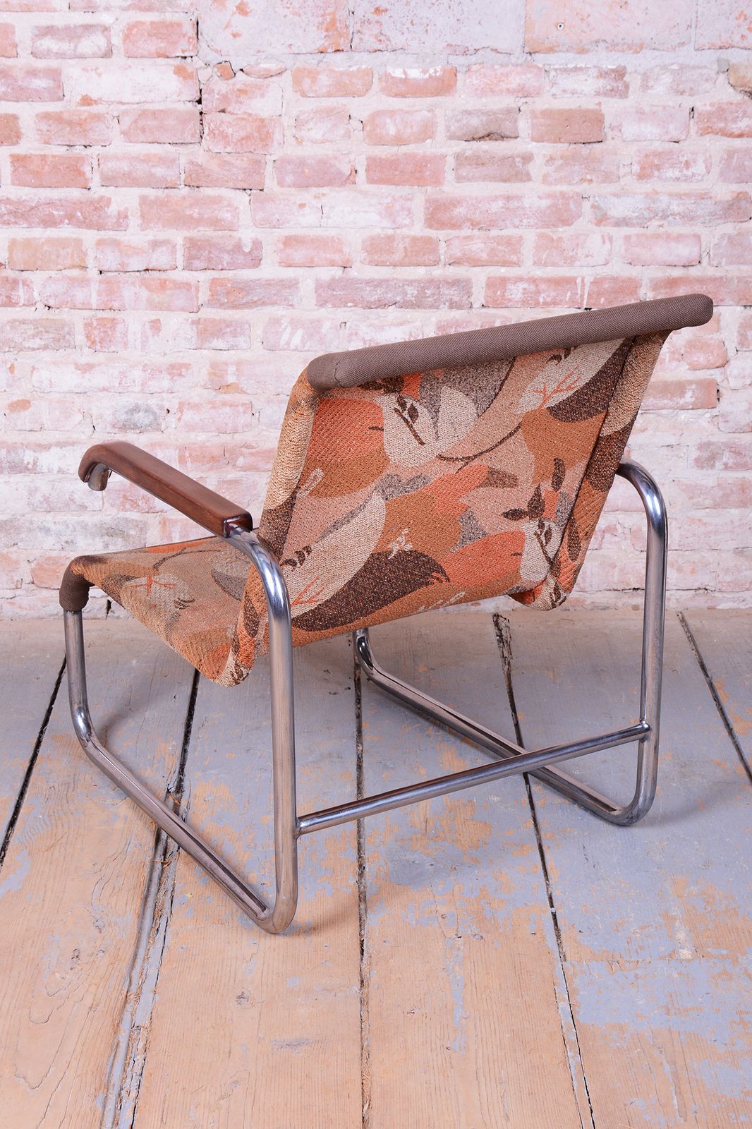 Restored Bauhaus Armchair, By Marcel Breuer For Thonet, Chrome, Czech, 1930s photo 3600.0