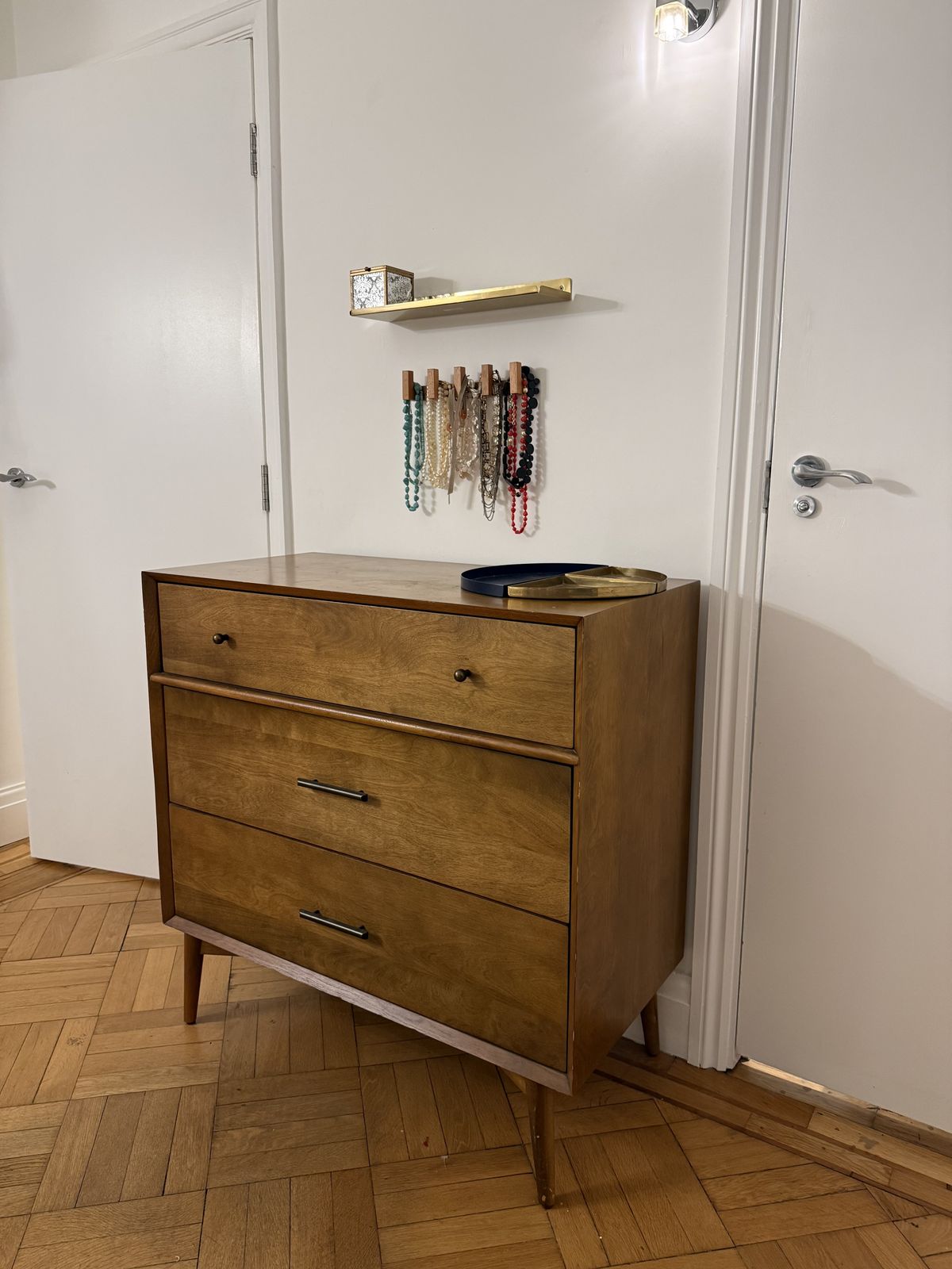 Mid Century Solid Wood 3 Drawer Chest – Excellent Condition photo furniture
