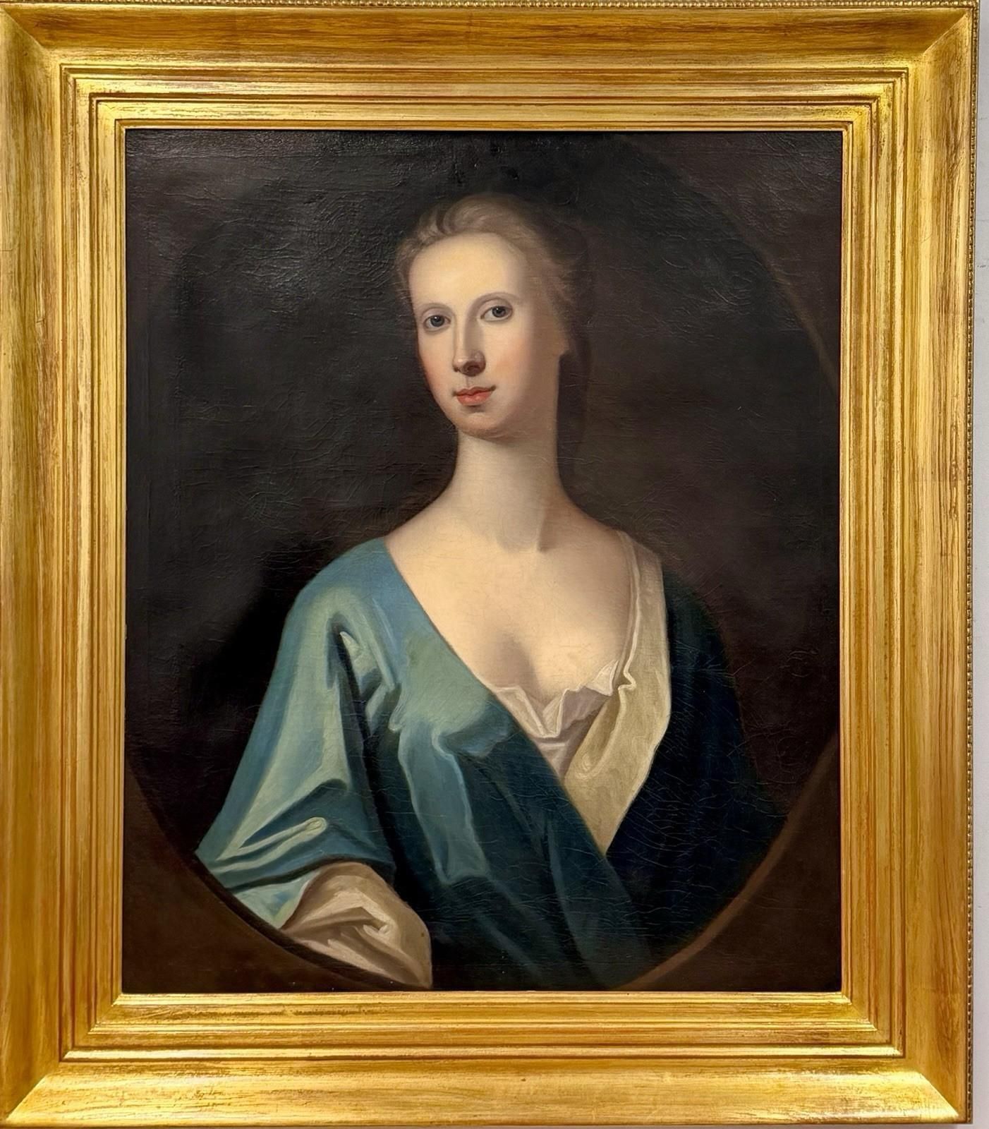 Georgian Oil On Canvas Portrait Of A Lady photo furniture