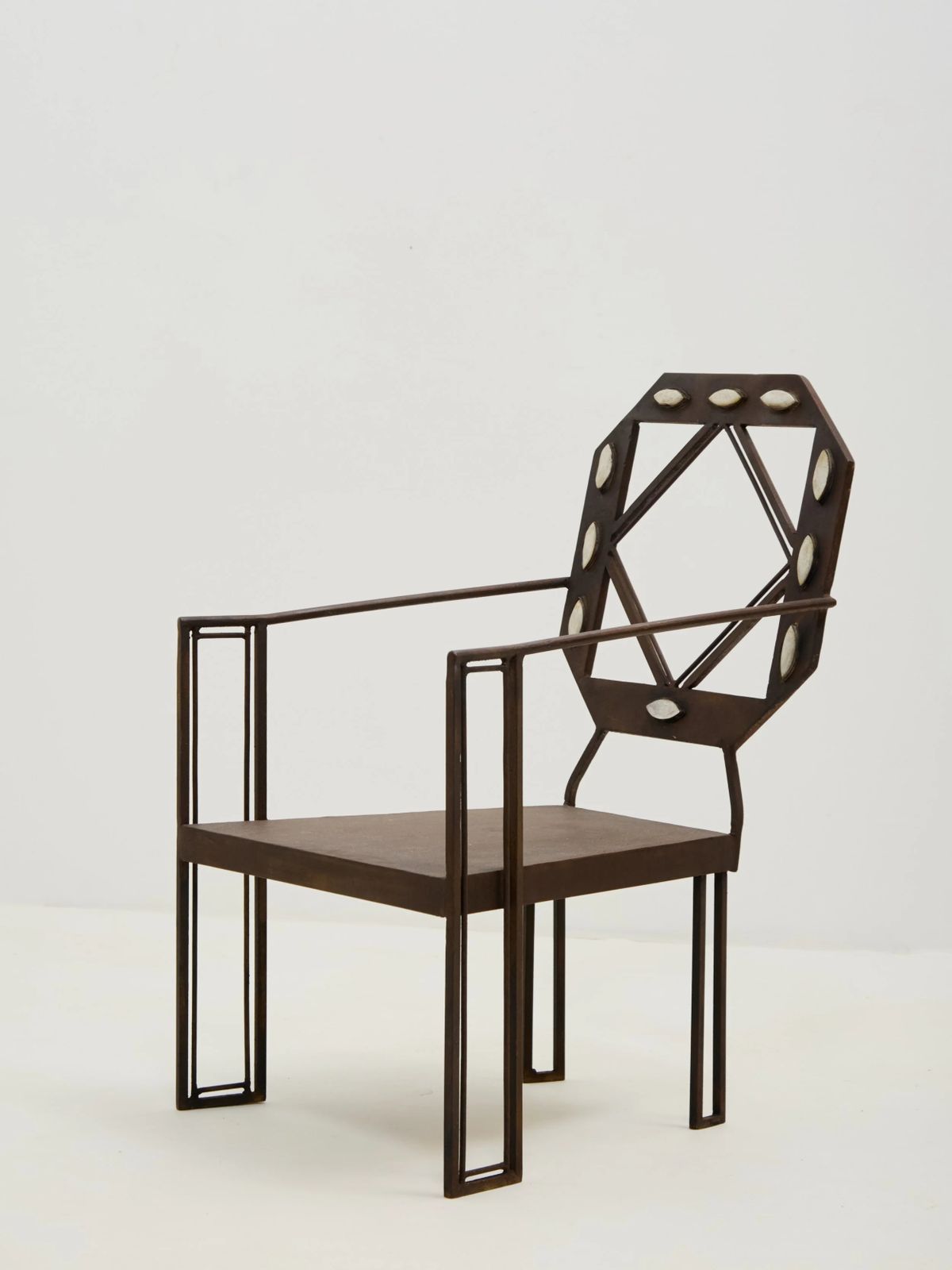 Wrought Accent Chair, 1910s, Antique