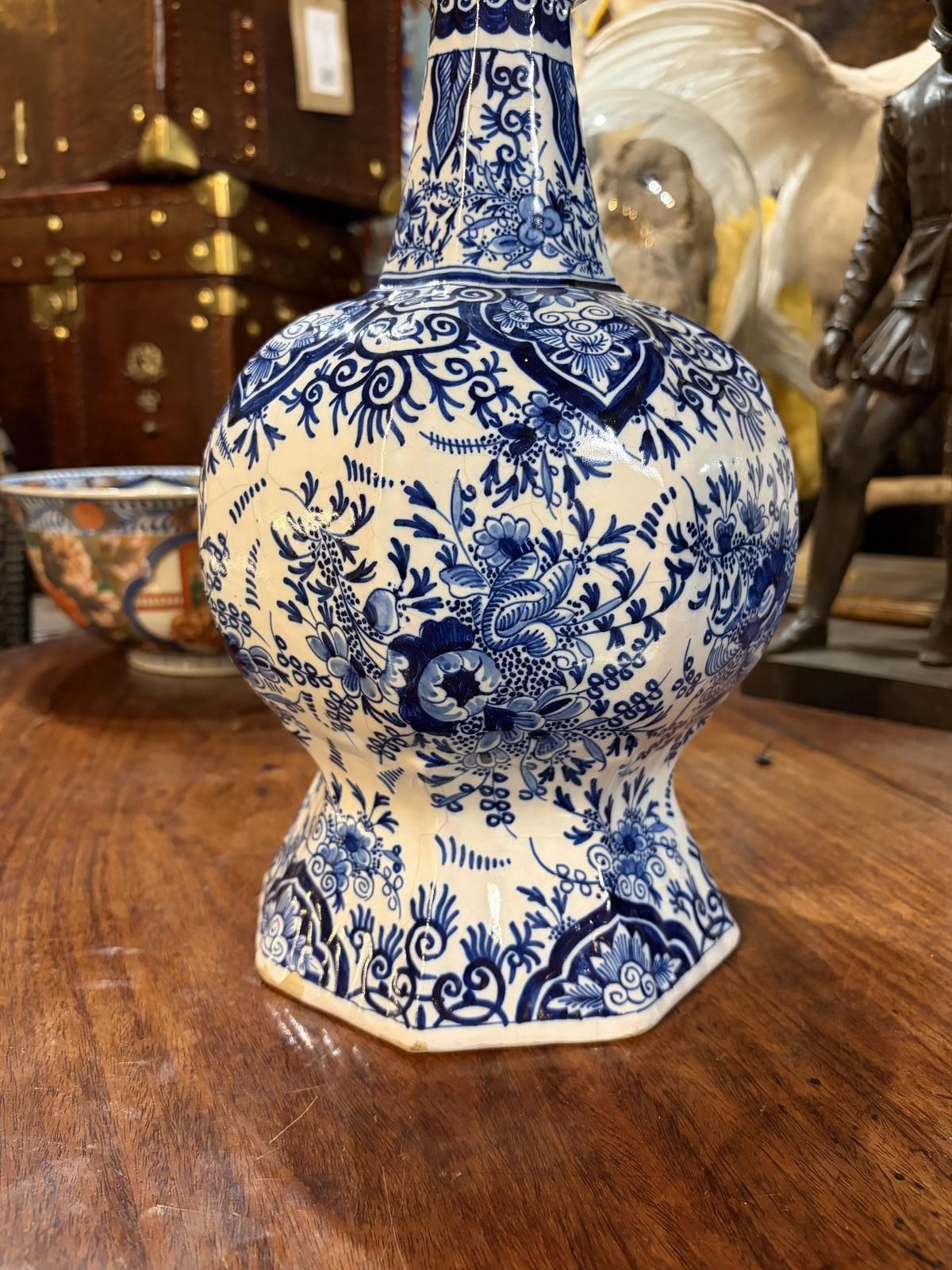 19th Century Dutch Delft Vase, 1800s photo 695.0