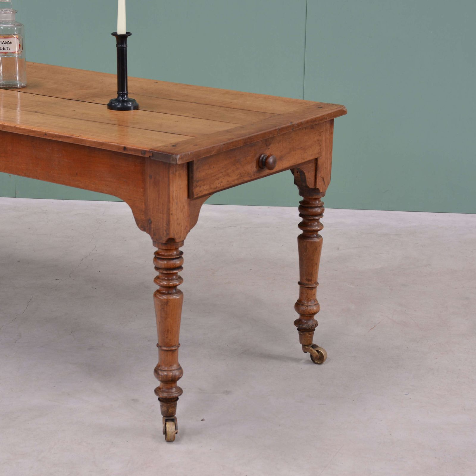 19th Century French Fruitwood Farmhouse Table photo 3450.0