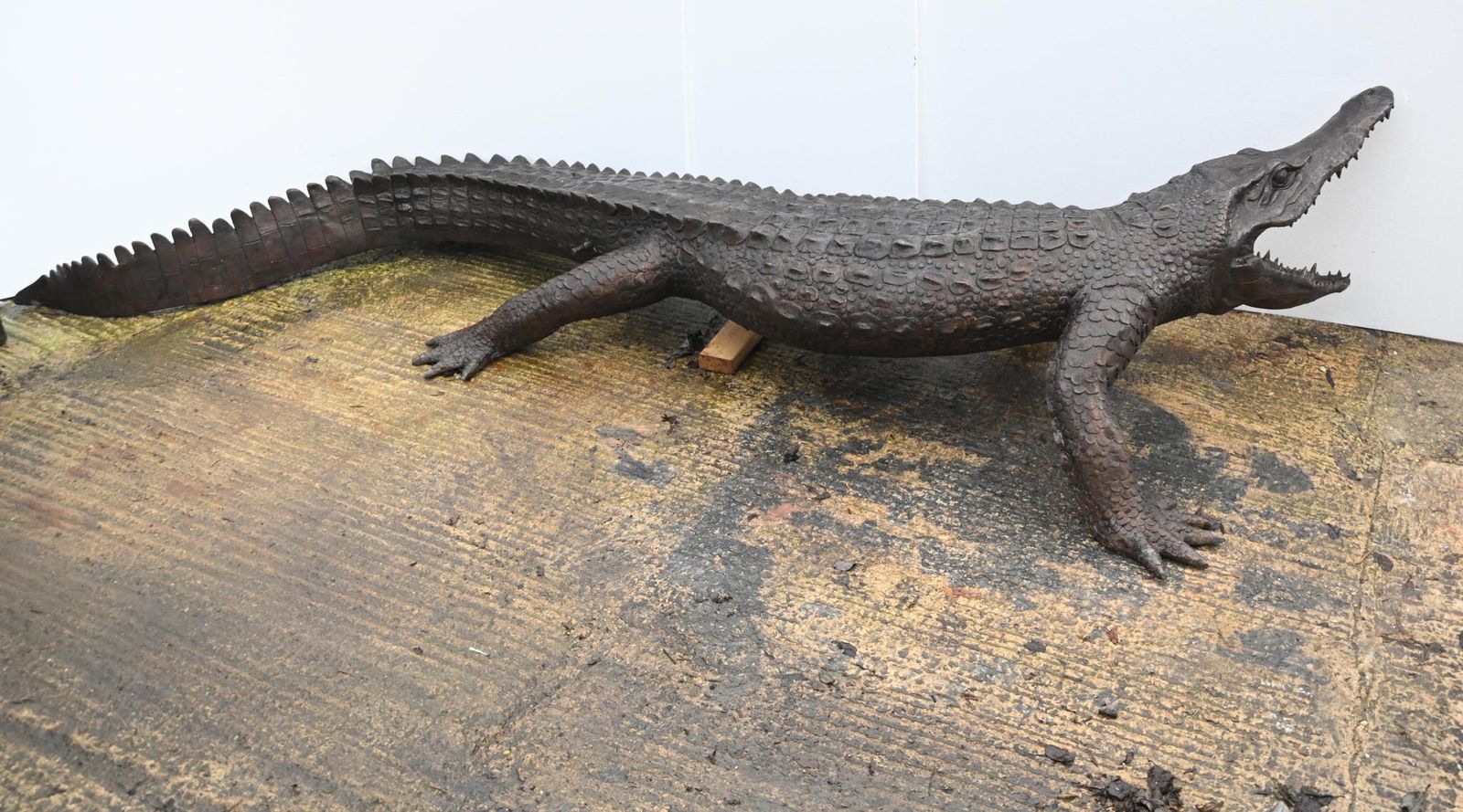 Xl Lifesize Alligator Fountain Bronze Crocodile 12 Ft 386 Cm photo 8750.0