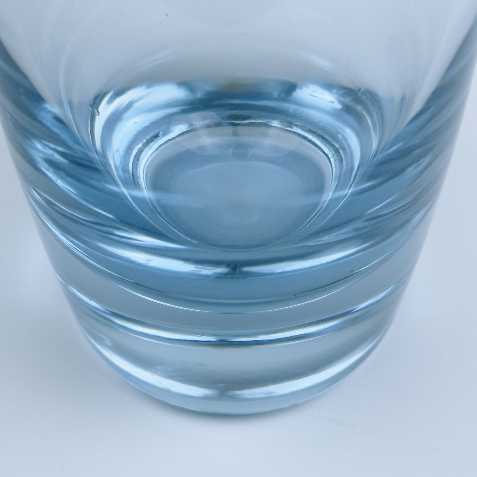 Original Blue Glass Vase By Per Lütken For Holmegaard, Denmark, 1960s photo vinterior