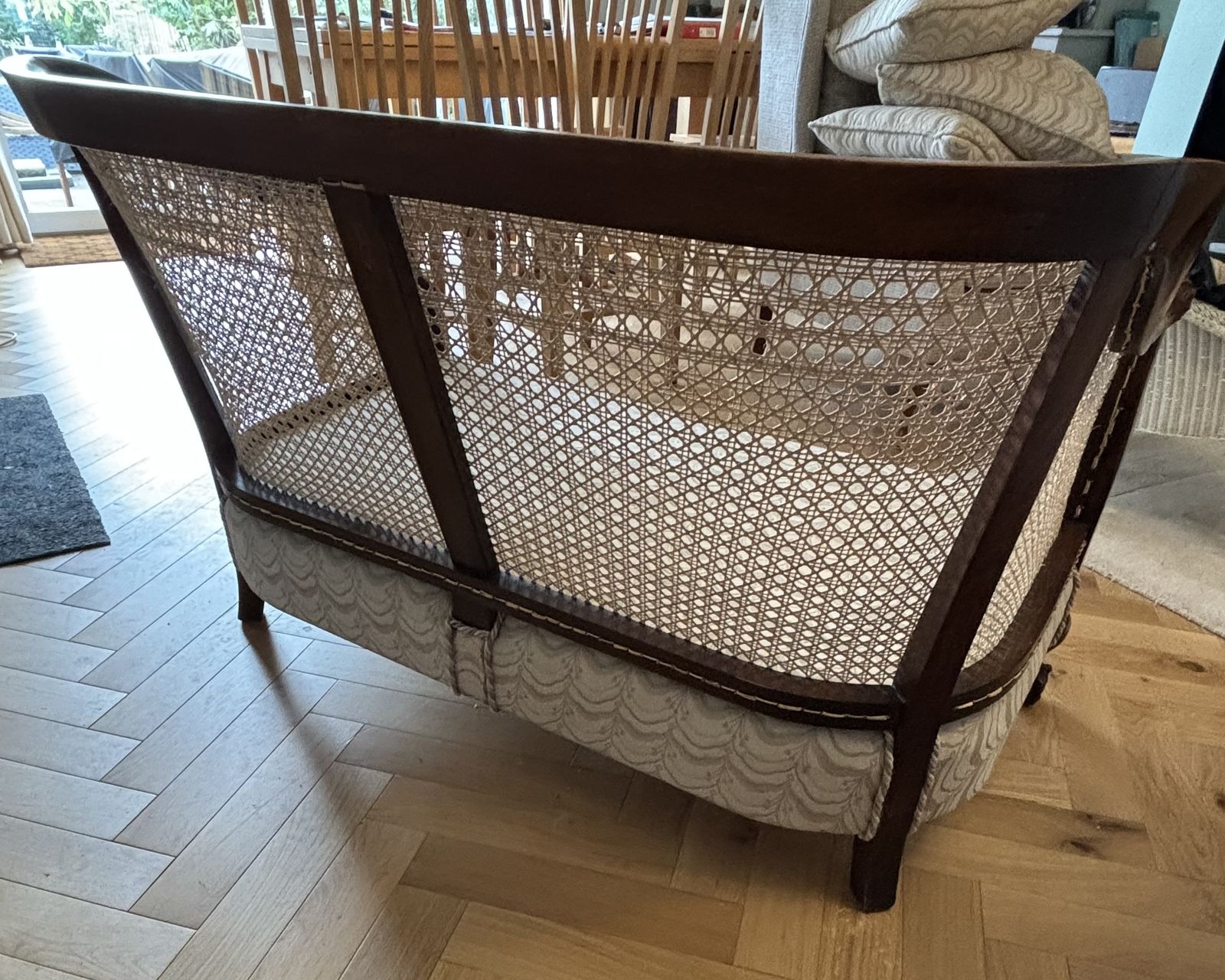 Bergere Cane Sofa, 19th Century photo vinterior
