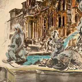Roma, Piazza Navona. Chiesa Di San Agnes, 1989 Wlodzimierz Karczmarzyk photo vinterior