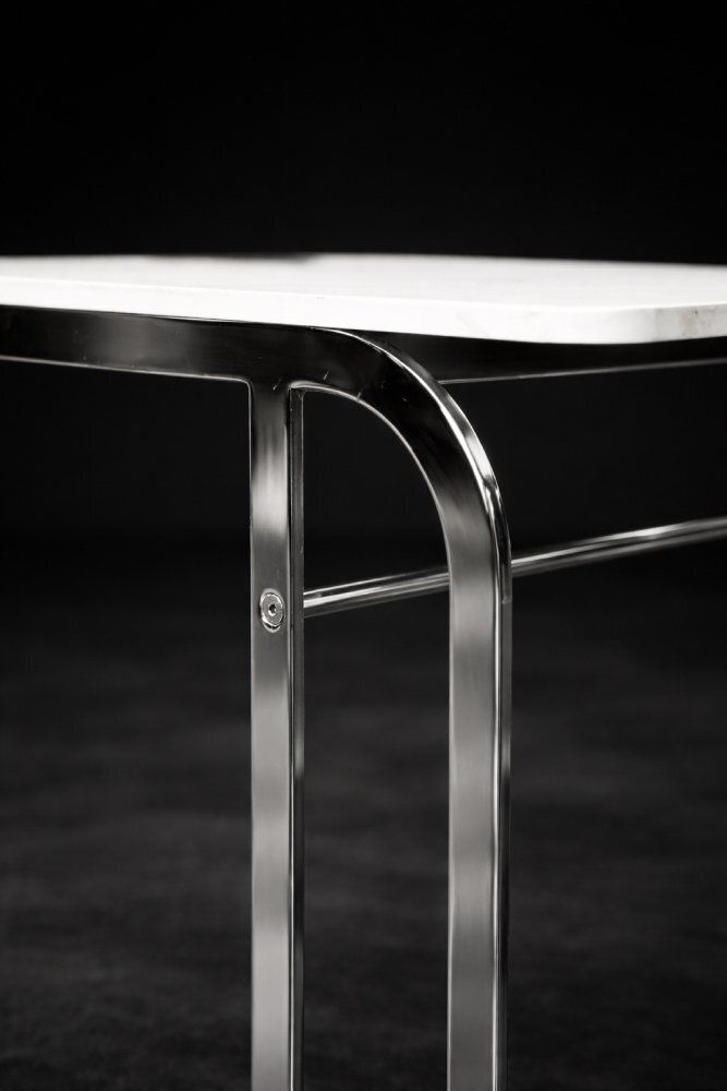 photo furniture Vintage Italiaanse Witte Salontafels Van Antonio Citterio Voor Flexform, 1997, Set Van 2