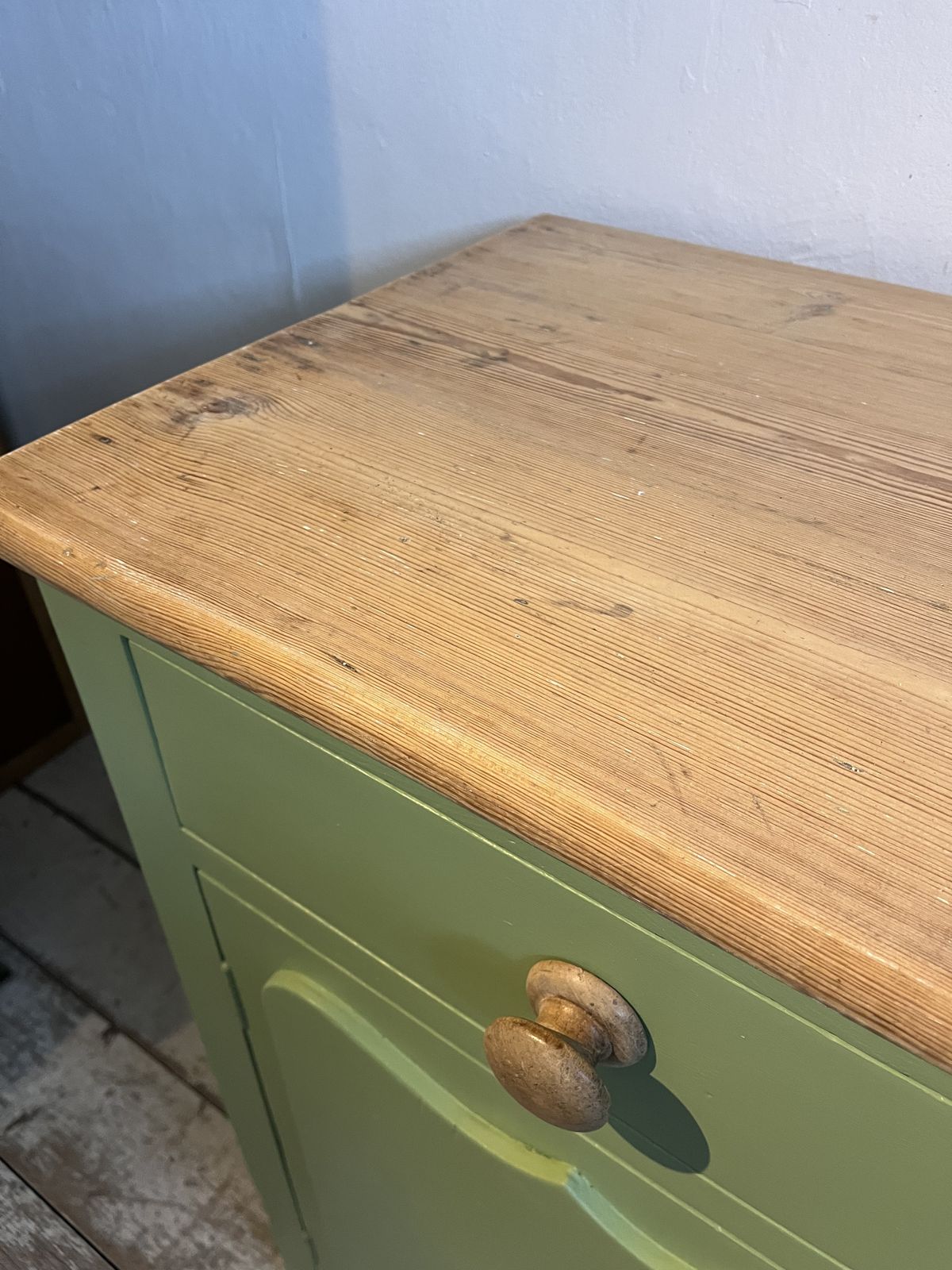 Green Painted Victorian Dresser Base/Sideboard photo buy