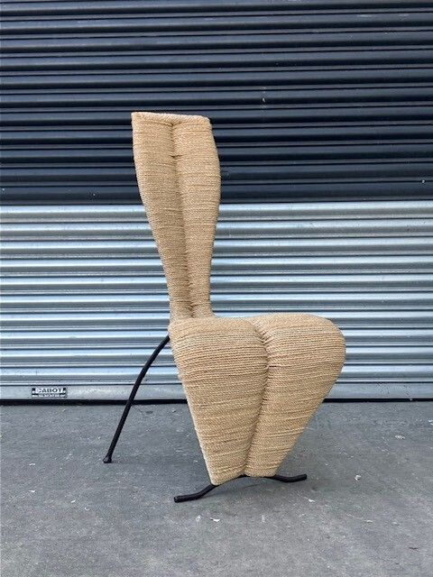 Tom Dixon Vintage Style S Chair In Rope And Metal photo furniture