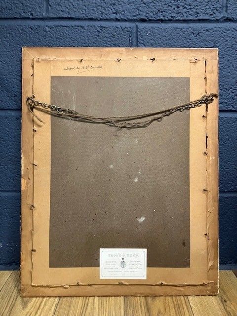 Vintage Needlepoint Tapestry Framed By Frost & Reed, Dated 1950 By F.W. Clements photo vinterior