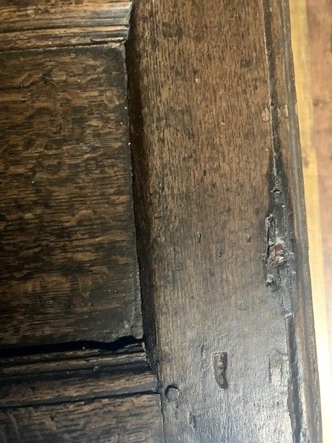 Antique Coffer Oak 17th Century  Blanket Chest Charles I / II Gothic Style Trunk photo buy