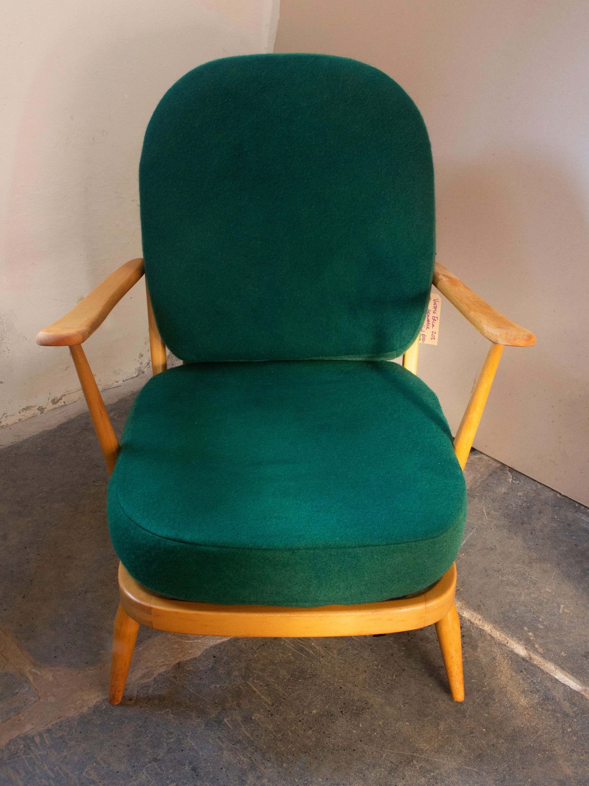 Vintage Ercol Windsor 203 Armchair Fully Restored Choice Of Colours With Hand Dyed Wool photo furniture