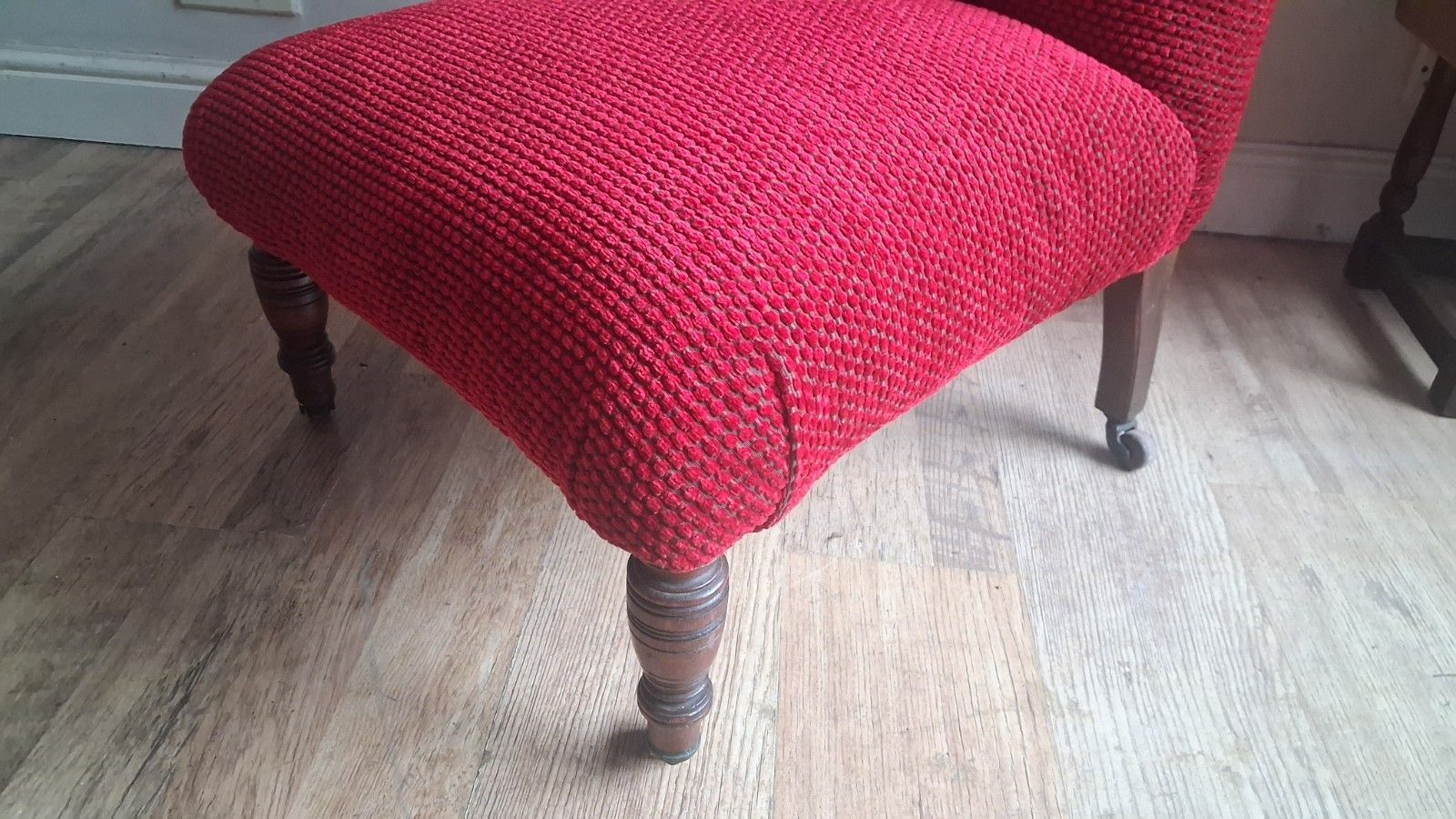 photo for sale Newly Upholstered Original 19th Century Prayer Chair,Bedroom /Hall/Landing Chair