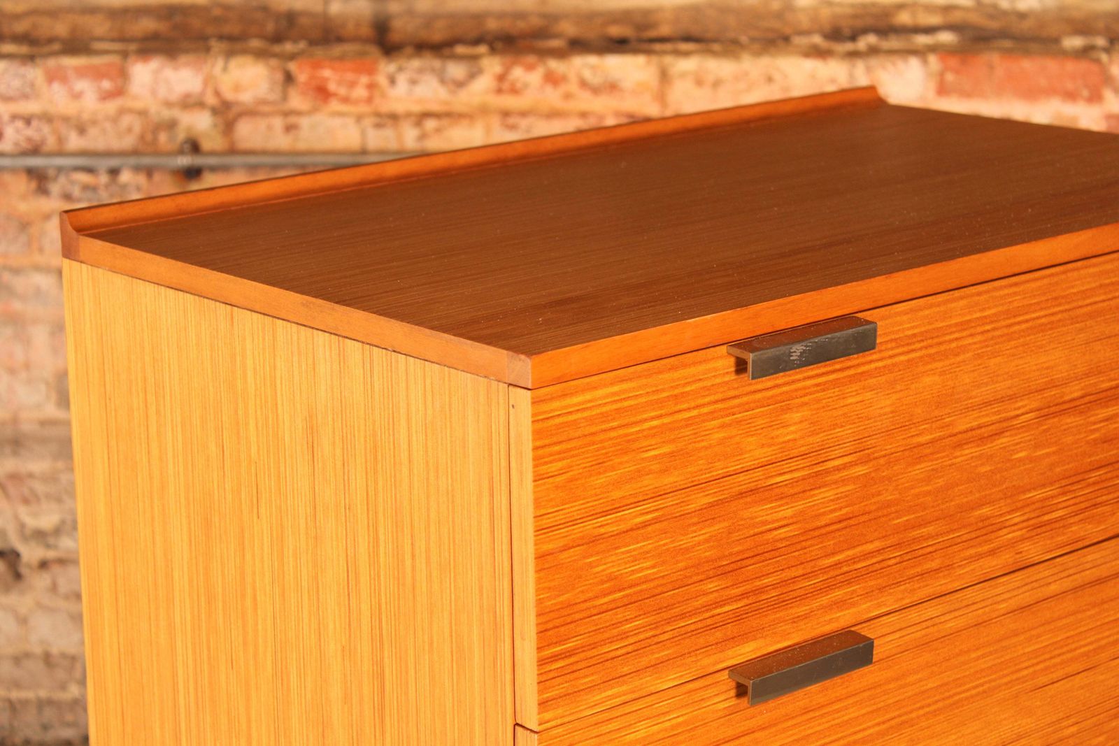 Mid Century Oak Chest Of Drawers With Chrome Legs By John And Sylvia Reid For Stag, Circa 1960s photo Furniture
