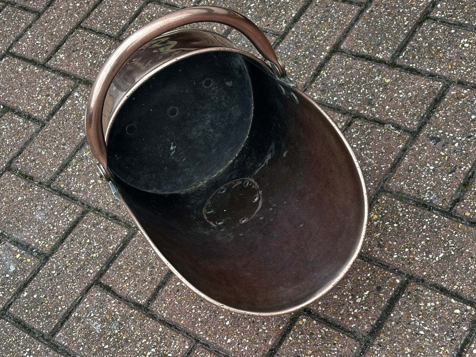 Victorian Copper Coal Bucket photo for sale