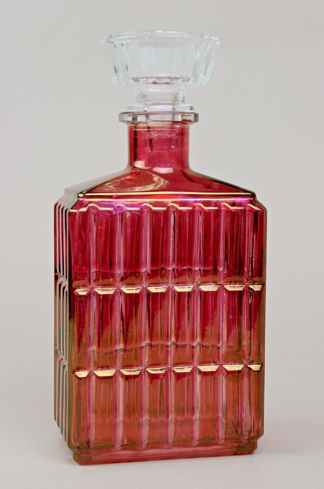 20th Century Art Deco Glass Decanter Or Liquor Bottle, Austria Ca. 1930 photo buy