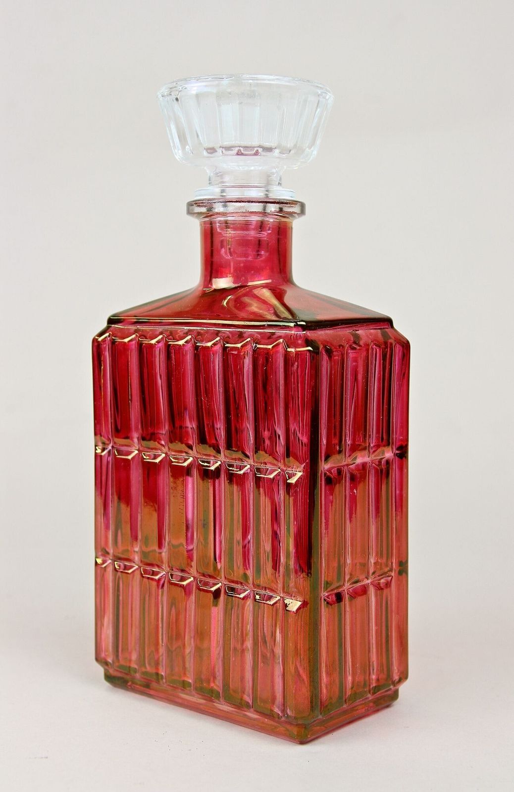 photo vinterior 20th Century Art Deco Glass Decanter Or Liquor Bottle, Austria Ca. 1930