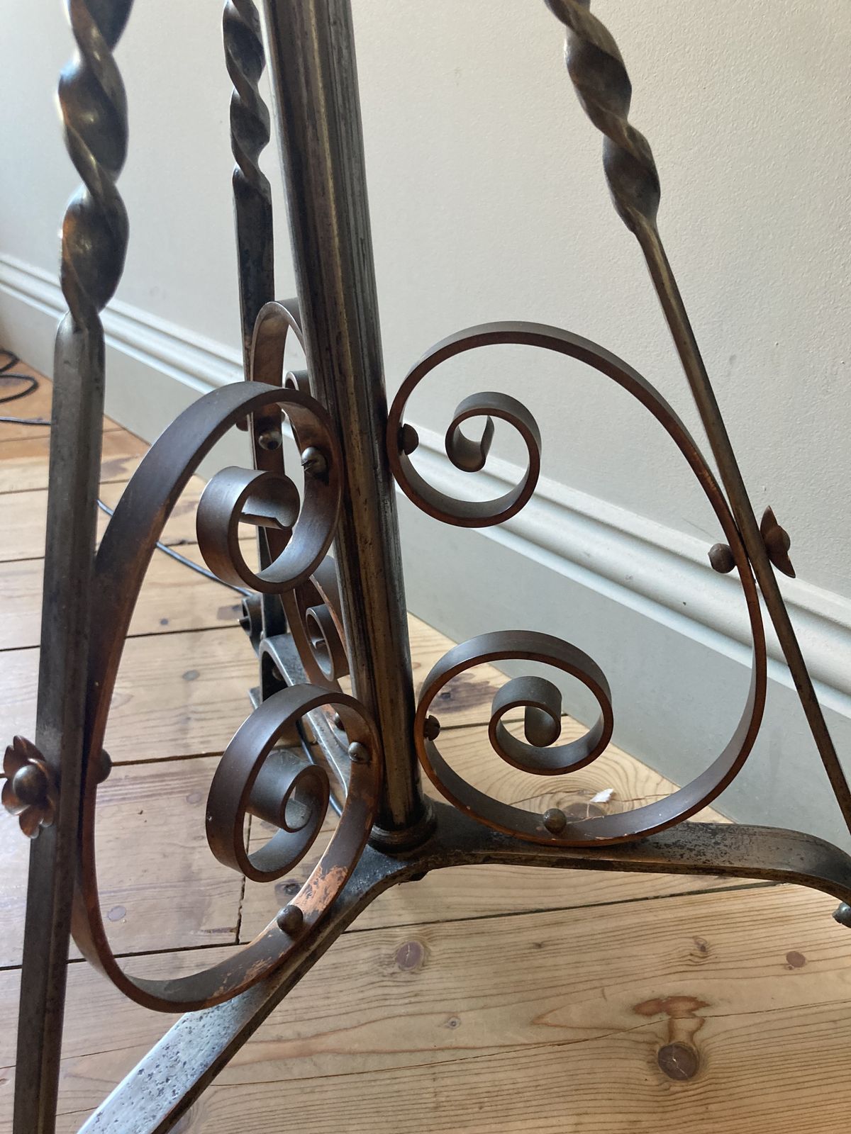 Standard Lamp, Floor Lamp, Good Quality, Modern In Art Nouveau Style photo for sale