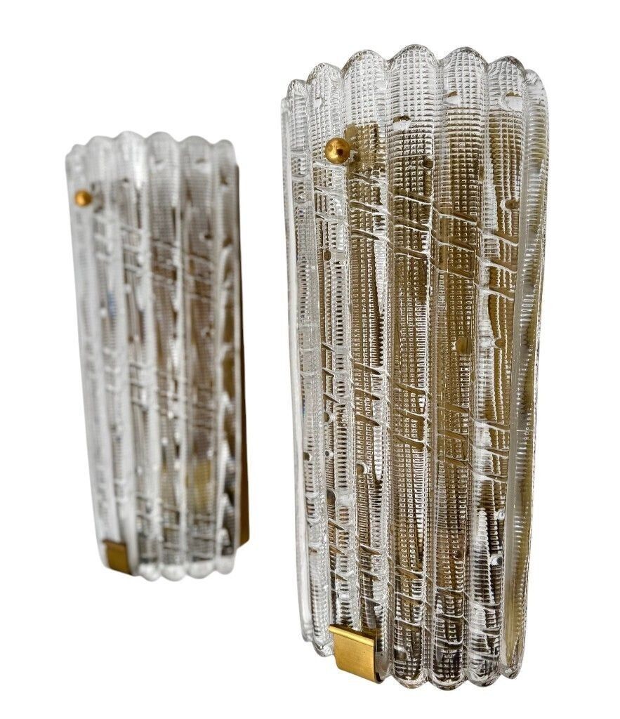 photo furniture A Large Pair Of Swedish 1960s Orrefors Glass And Brass Wall Sconces By Carl Fagerlund