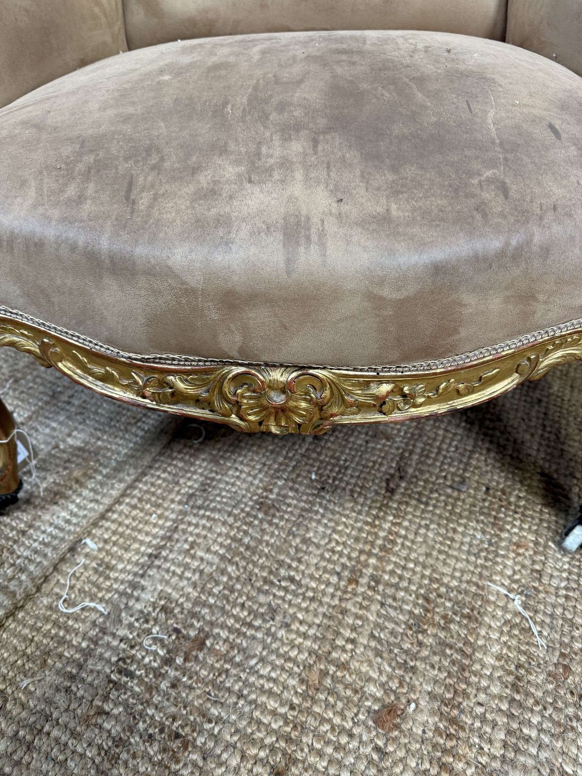 Pair Of Napoleon III Gilded Armchairs photo buy