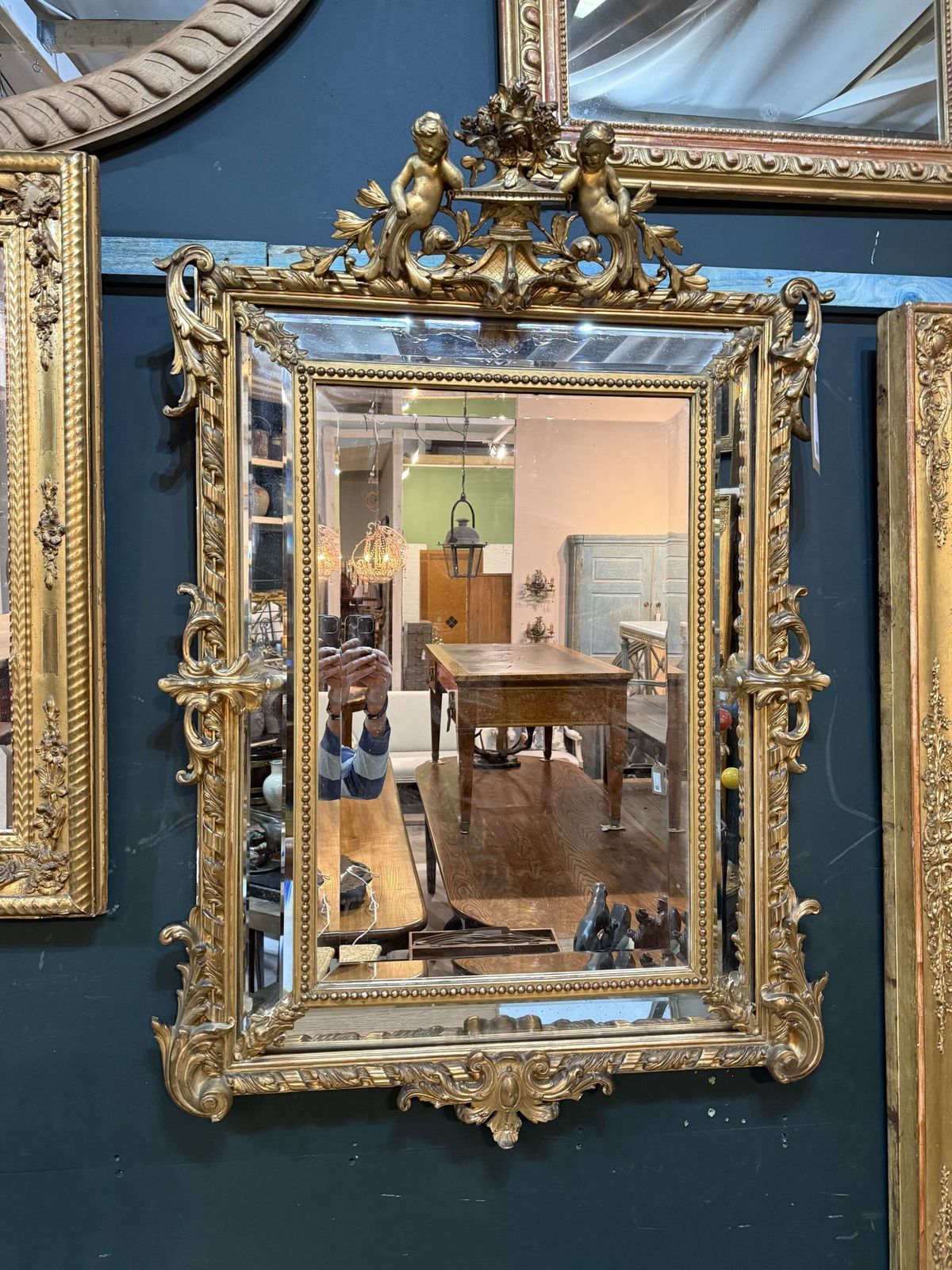 19th Century French Gilt Mirror In The Louis XVI Style