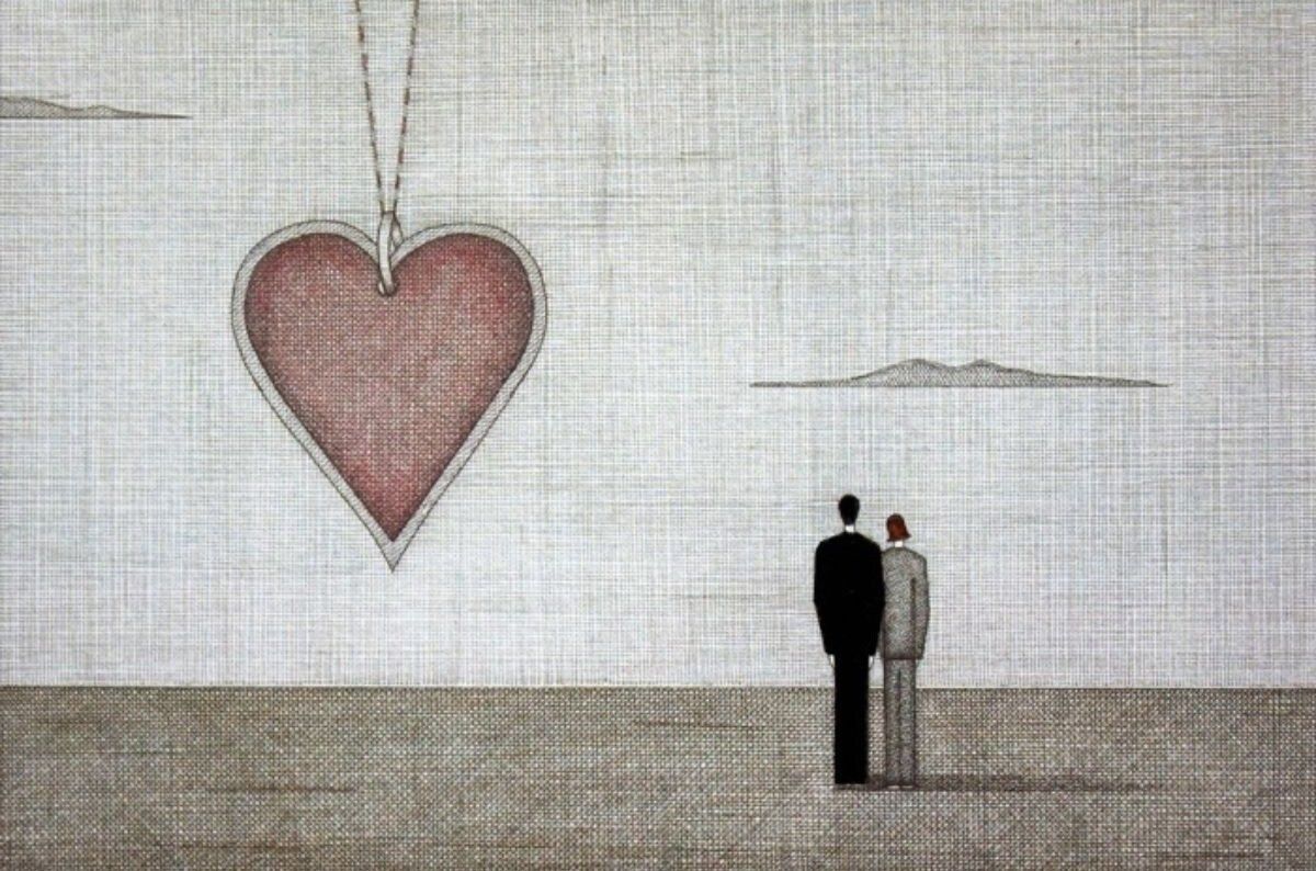 Landscape With A Necklace (Love Story), 2015 photo Art