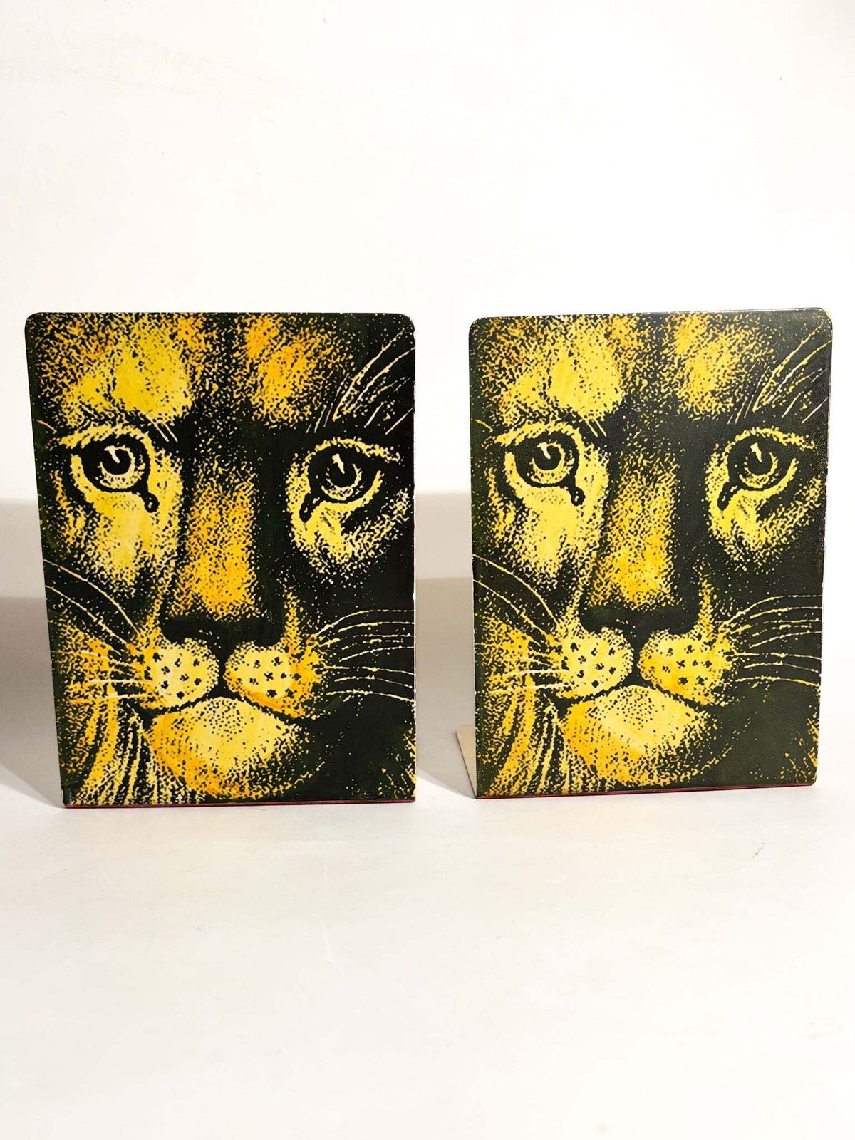 Pair Of Metal Lion And Cat Bookends By Piero Fornasetti, 1960s photo furniture