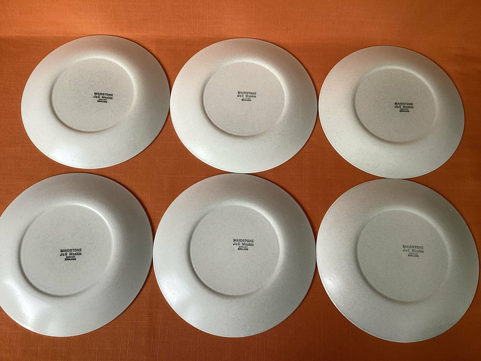 J&G Meakin Maidstone Tulip Time Salad/Dessert Plates (Set Of 6), 1960s Meakin Maidstone Salad Plates, Retro Meakin Tulip Time 8” Diameter photo vintage