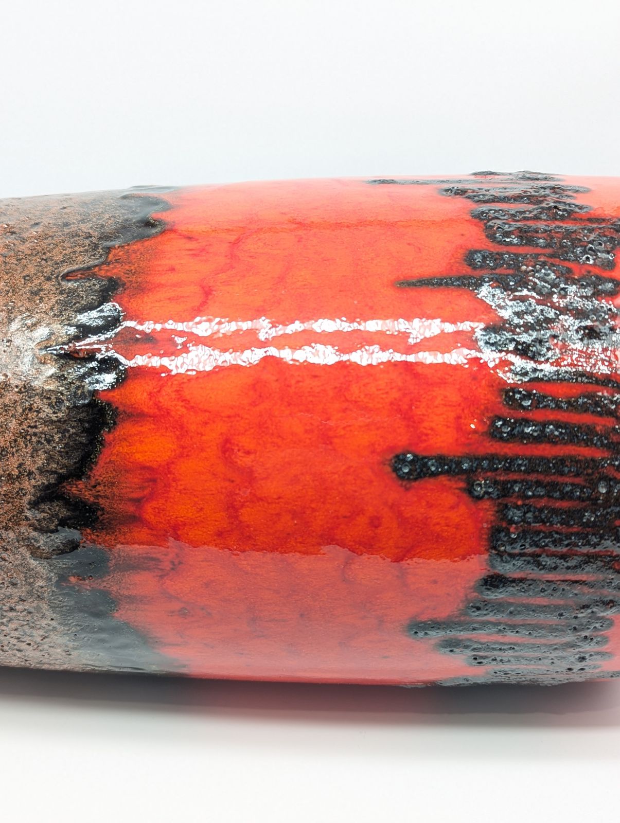 325.0 Large West German Lava Floor Vase By Scheurich Model 517–45, C.1970 photo
