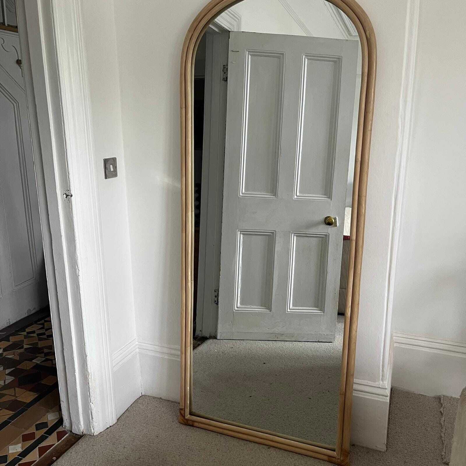 Full Length Huge Wood Framed Mirror photo furniture