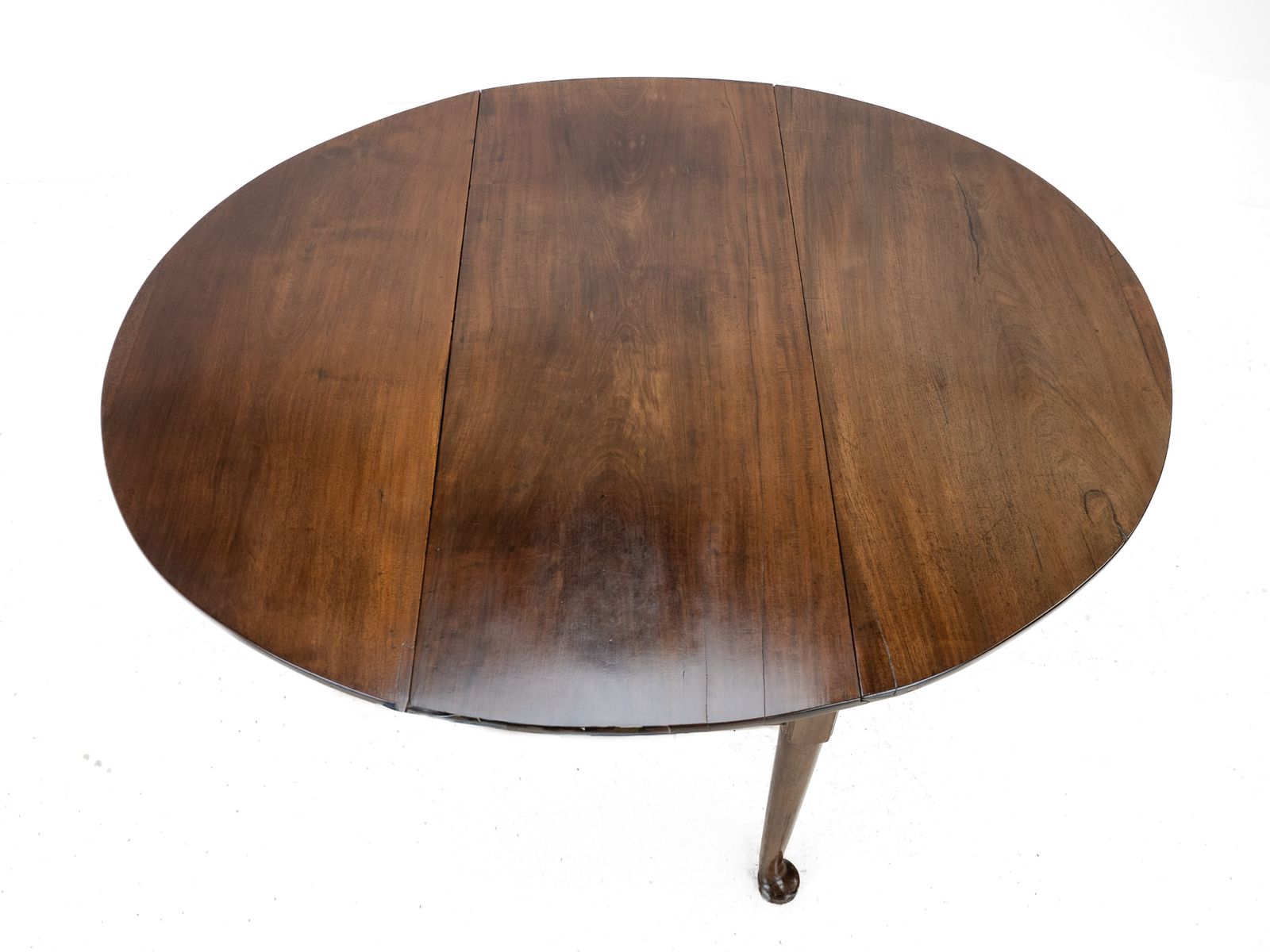 Mid 18th Century George II Mahogany Oval Drop Leaf Gateleg Dining Table – (Georgian, Pad Foot, Occasional, Circa 1750) photo furniture