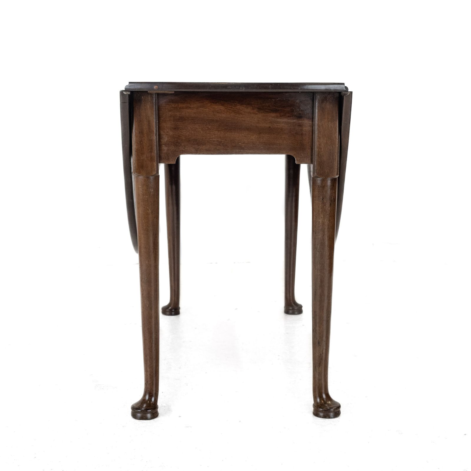 photo furniture Mid 18th Century George II Mahogany Oval Drop Leaf Gateleg Dining Table – (Georgian, Pad Foot, Occasional, Circa 1750)
