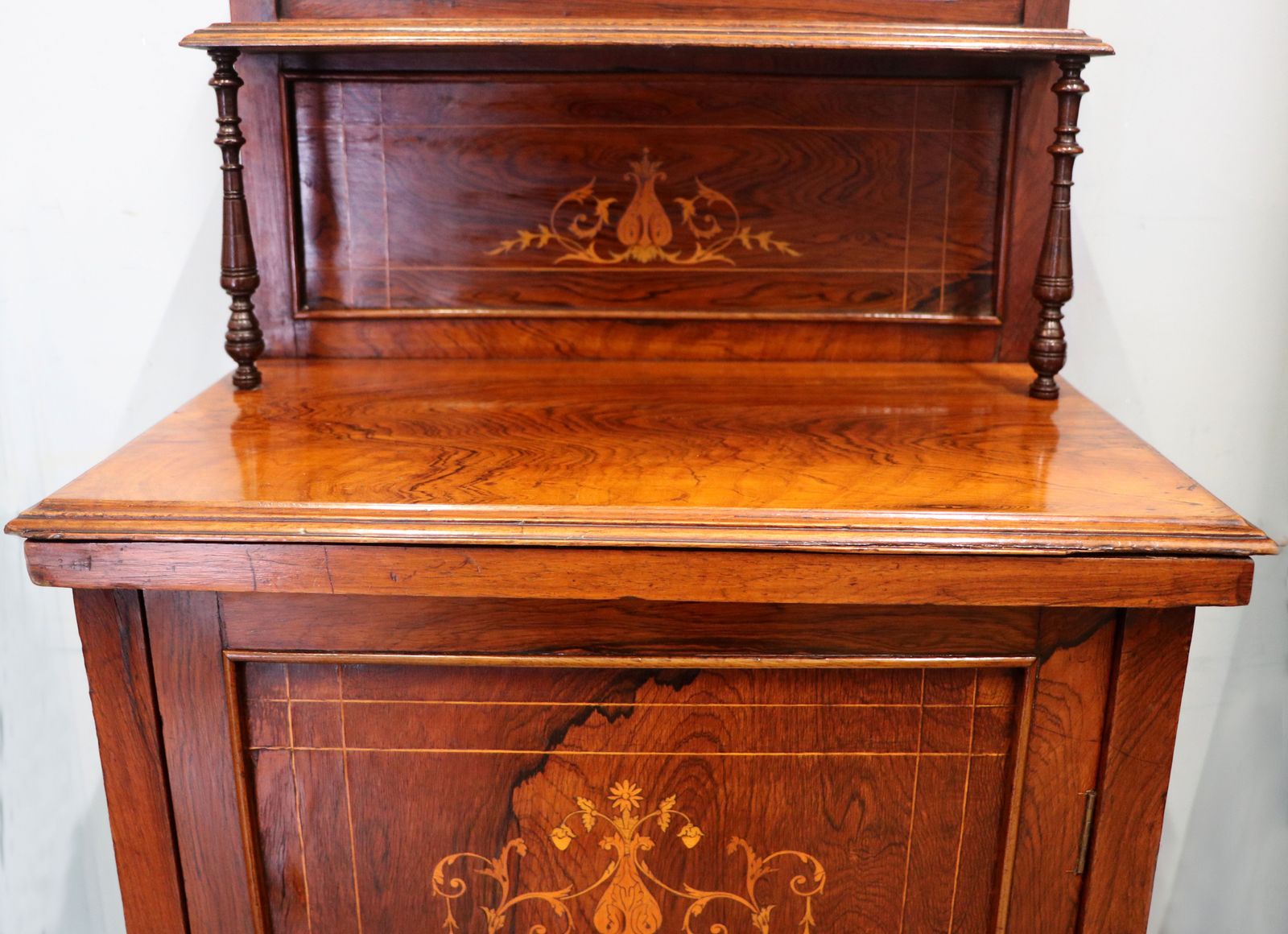 photo buy A Lovely Late 19th Century Hardwood And Inlaid Former Sheet Music Cabinet.