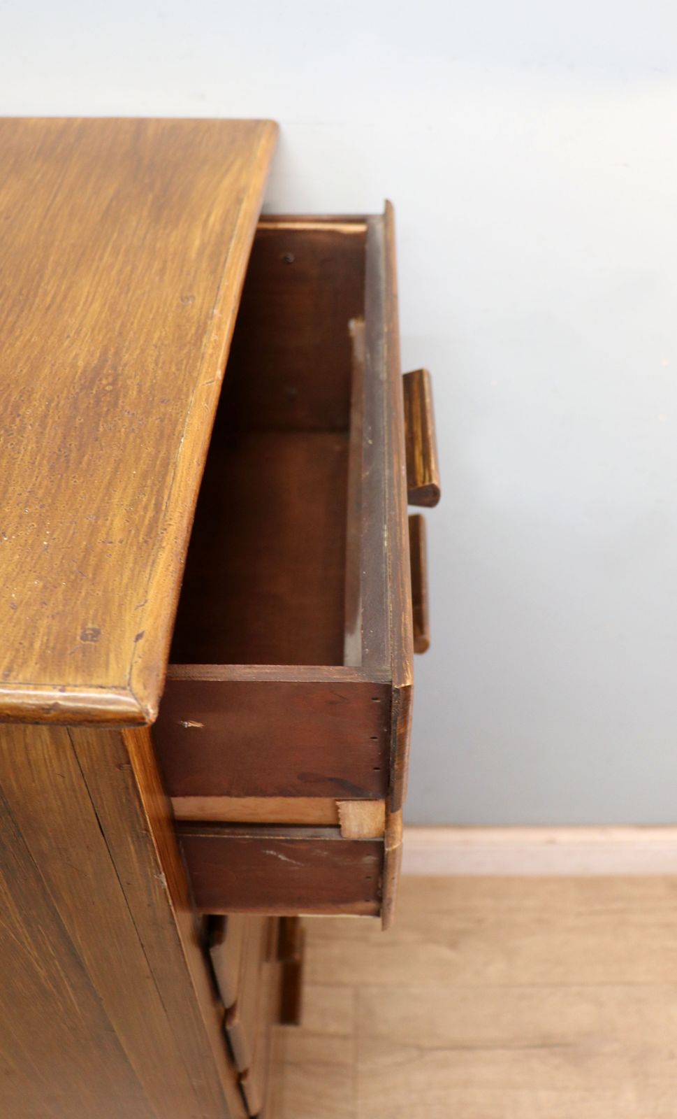 295.0 A Lovely Early 20th Century Narrow Pedestal Chest. photo