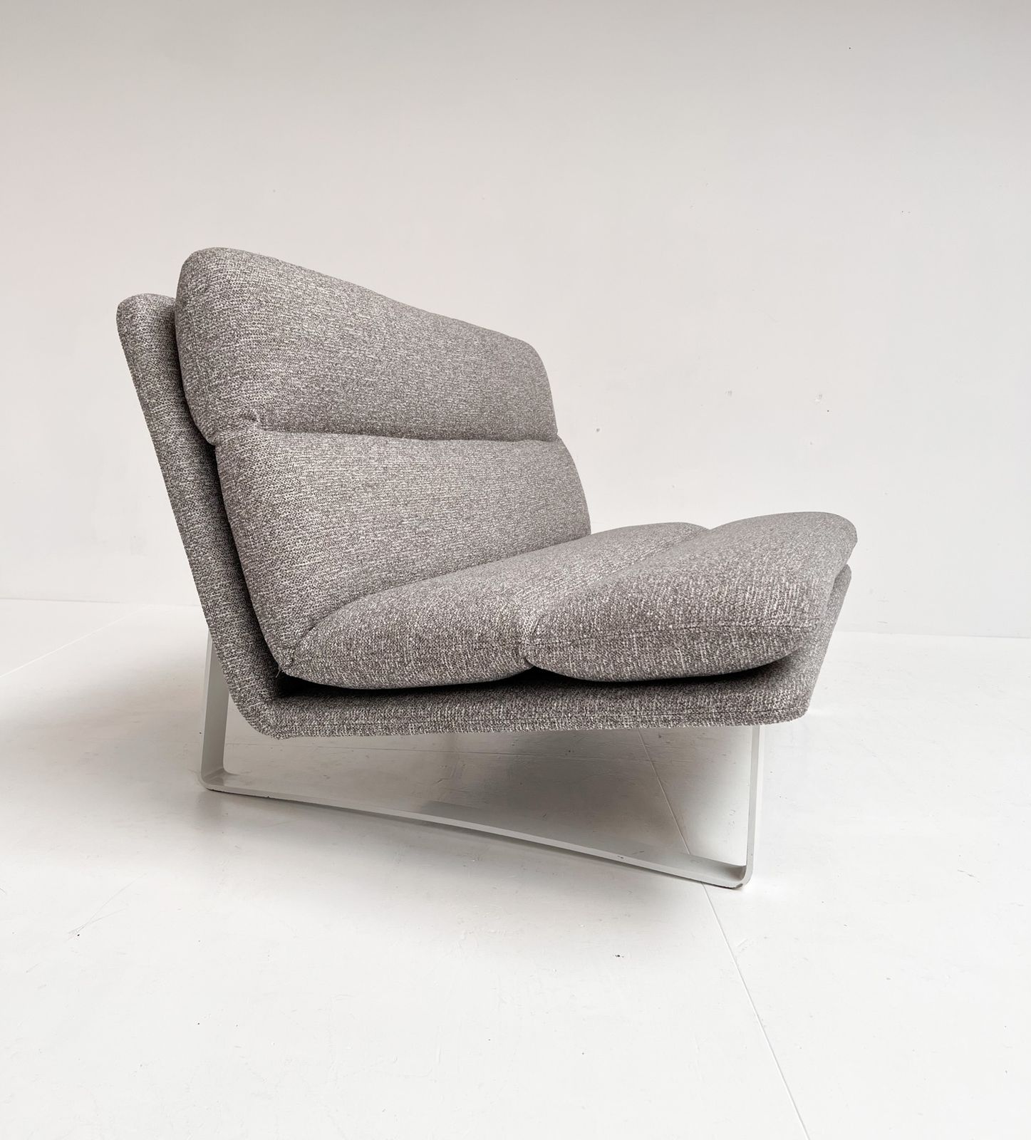 Reupholstered Artifort Kho Liang Ie 2 Seats Sofa, 1960s