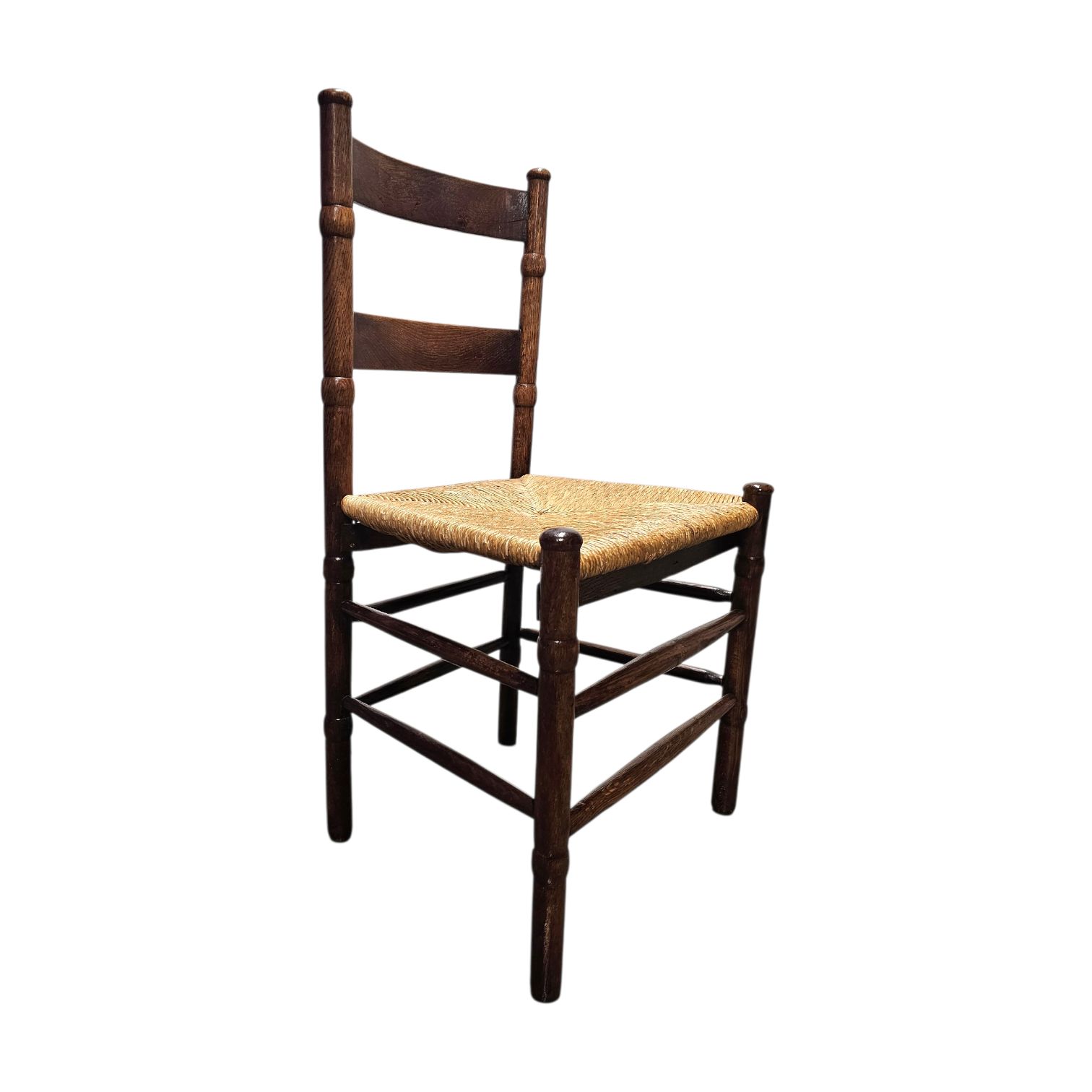 2 X Art Deco Rush Chair / Amsterdamse School / Jac Levee / Mid Century photo for sale