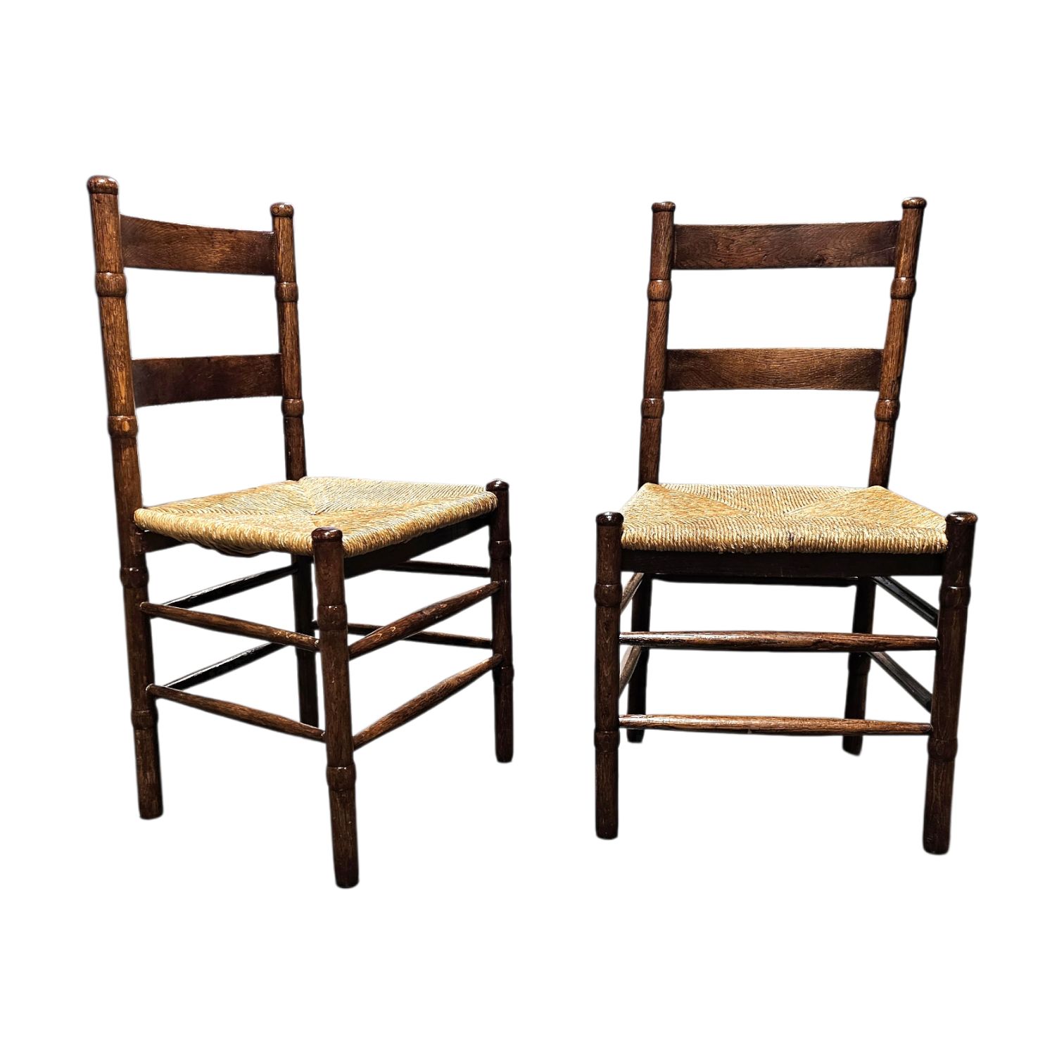 2 X Art Deco Rush Chair / Amsterdamse School / Jac Levee / Mid Century photo 844.0