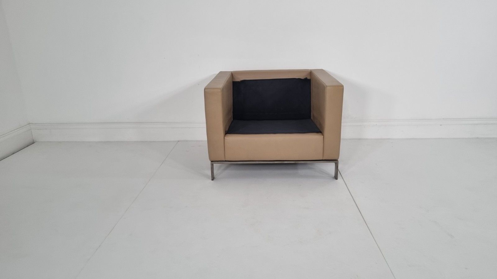 Walter Knoll 502 Foster Chair In Soft Brown Leather Excellent Condition photo vintage