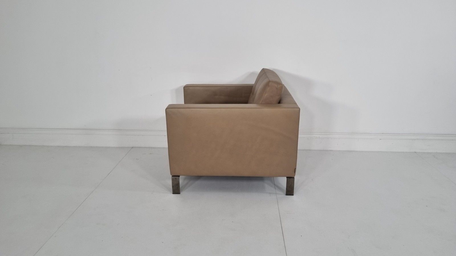 photo for sale Walter Knoll 502 Foster Chair In Soft Brown Leather Excellent Condition #2
