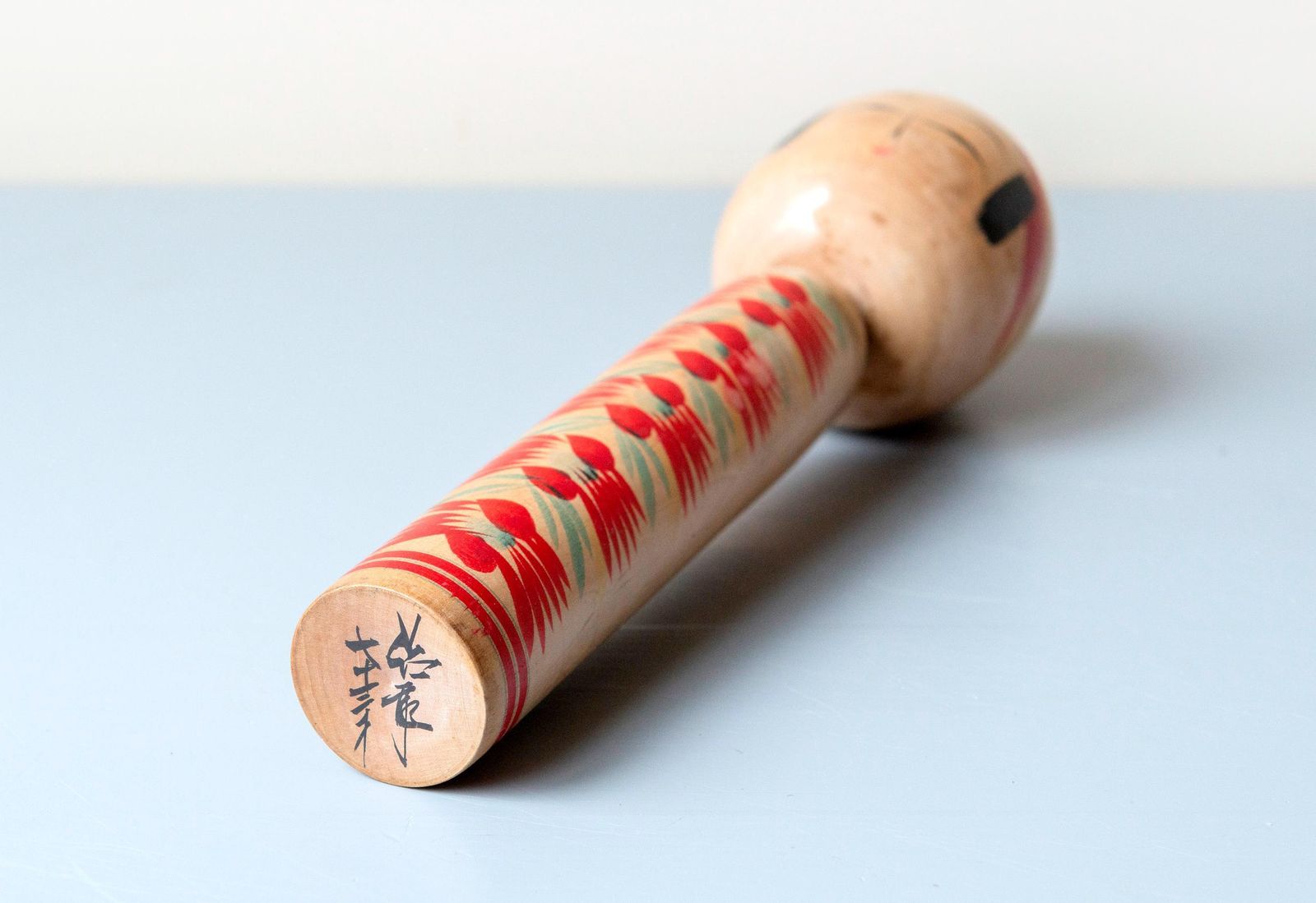 Vintage Naruko Kokeshi Pop, Gesigneerd Japans Houten Volkskunstfiguur photo buy